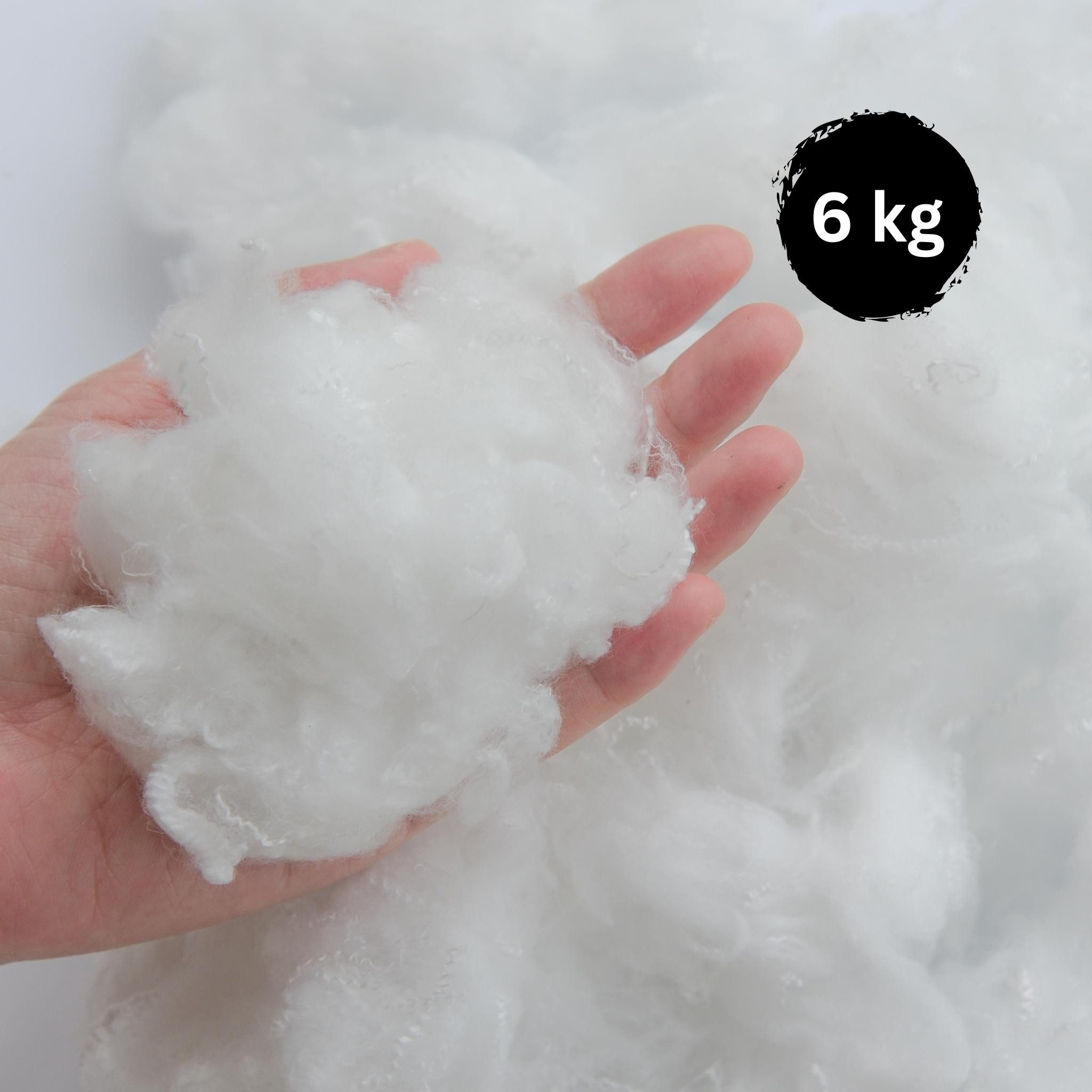 Kissenfüllung Luxus Füllwatte Waschbar Kissenfüllung Faserbällchen Polyester, 6000g