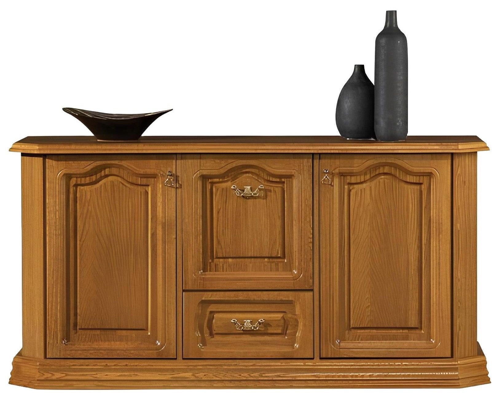 Xlmoebel Kombikommode Landhaus Kommode aus Holz mit geräumigen Schubladen und Fächern (Kombikommode), Hergestellt in Europa