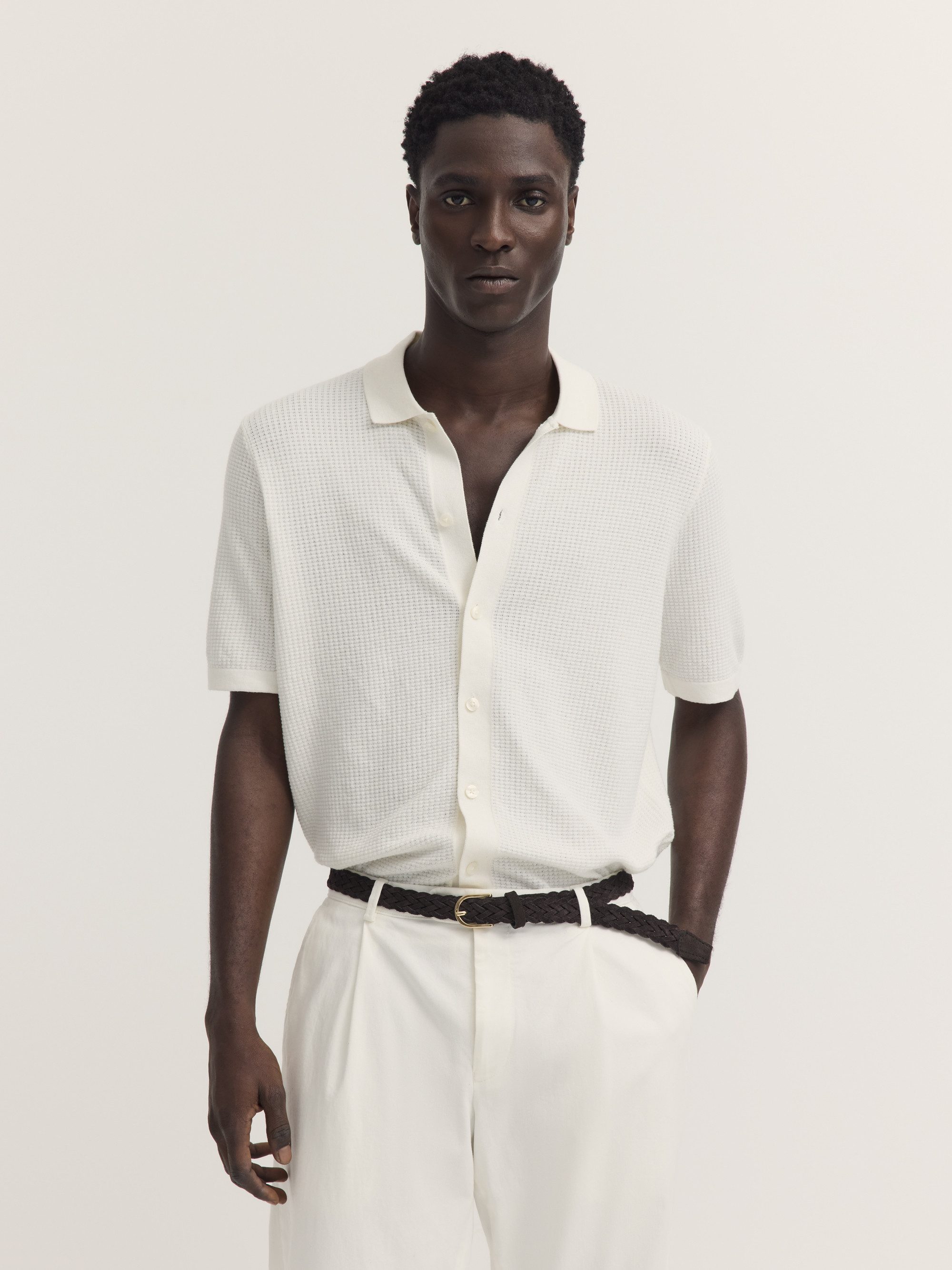 bugatti Poloshirt Regular Fit aus Baumwoll-Mix