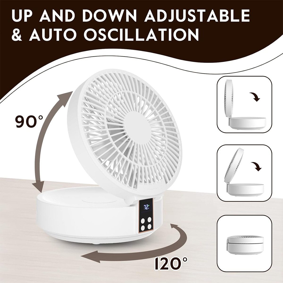 autolock Tischventilator Tischventilator mit Fernbedienung 3 günstig online kaufen