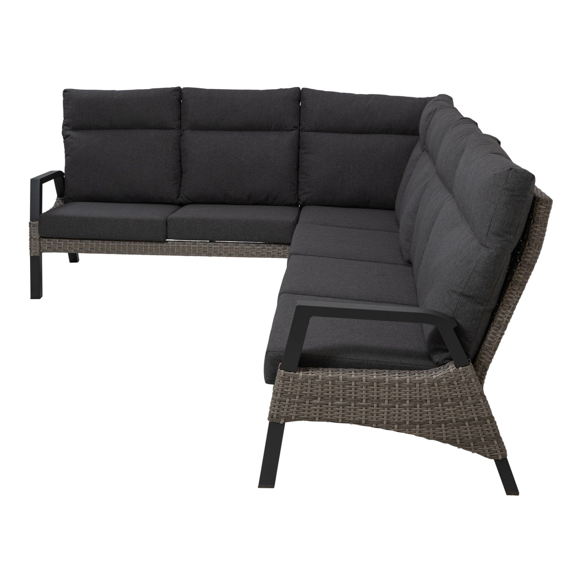 GMD Living 3-Sitzer, 3 2-Sitzer inkl. tlg. Ecksofa grau Eckbank & TREVISO, Lounge-Eckbank