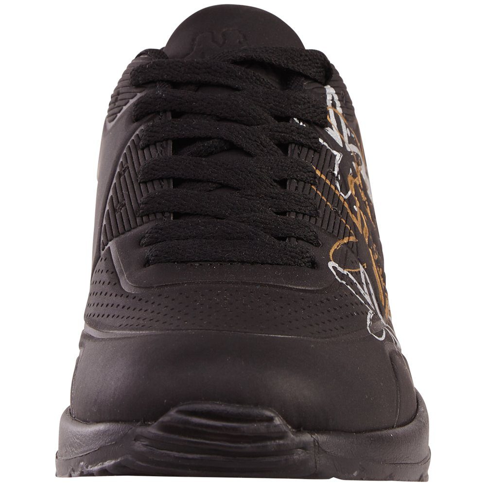 Kappa - Sneaker mit black-gold farbenfrohem Print