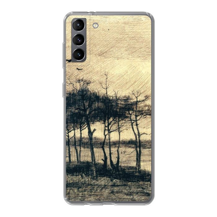 MuchoWow Handyhülle Kiefern im Sumpf - Vincent van Gogh Phone Case Handyhülle Samsung Galaxy S21 Plus Silikon Schutzhülle