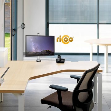 RICOO TS2111 Monitor-Halterung, (bis 32 Zoll, Tischhalterung Schwenkarm Monitorständer Bildschirm Halter schwenkbar)