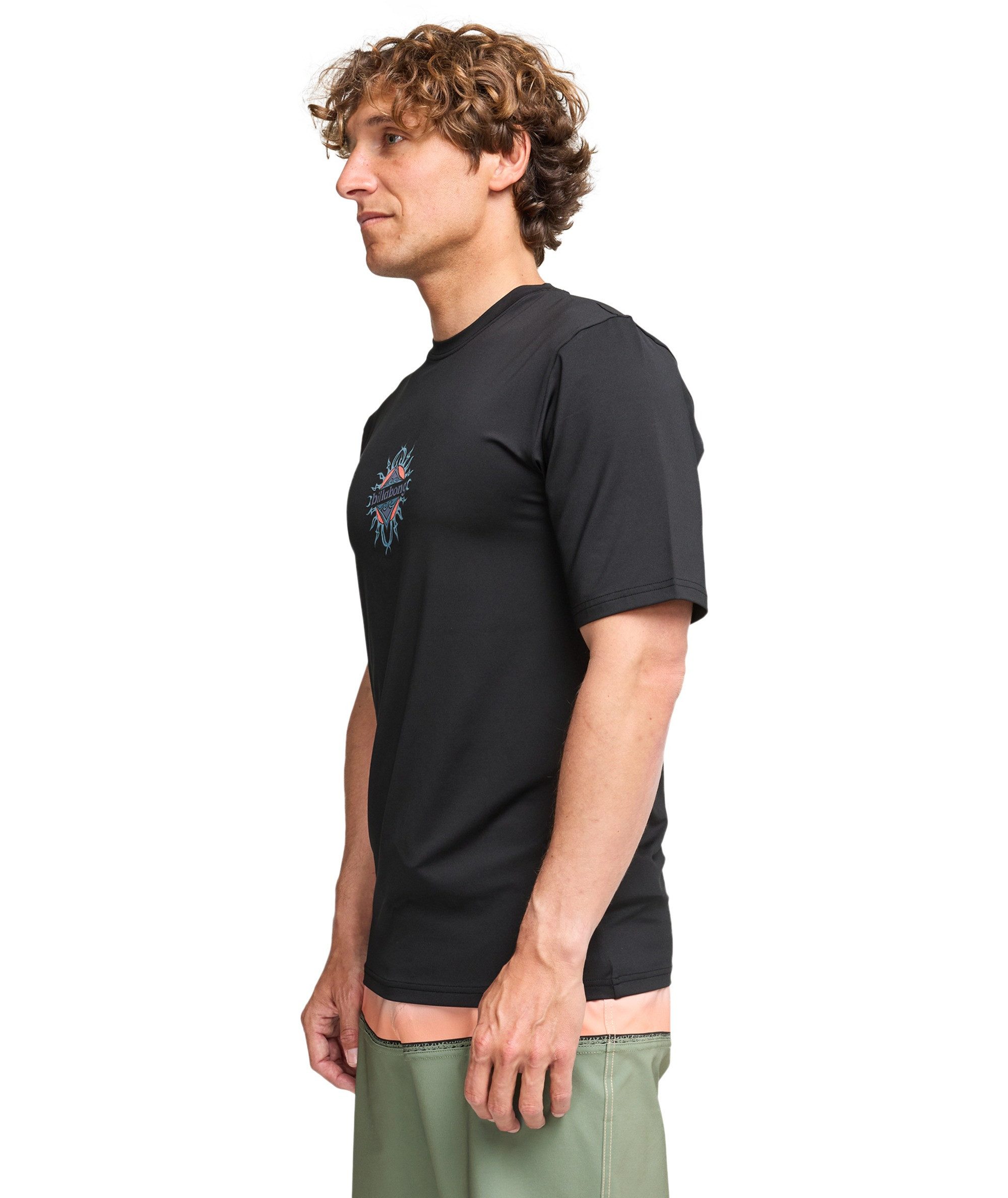 Billabong T-Shirt SOLAR FLARE LOOSE FIT SHORT SLEEVE mit kurzen Ärmeln, aus Jersey, pflegeleicht, elastisch