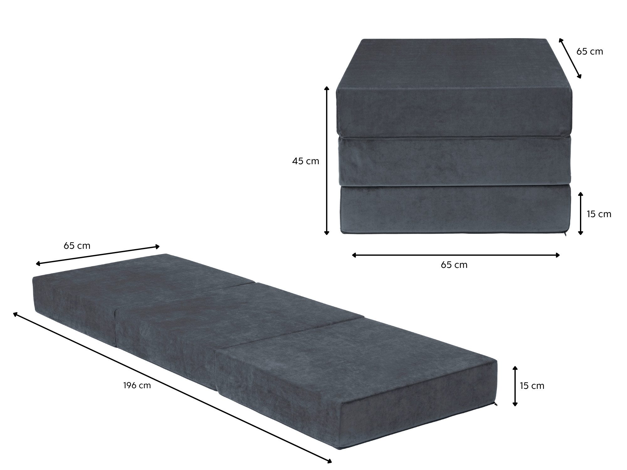 Klappmatratze Premium Gästematratze XXL, Badenia Trendline, günstig online kaufen