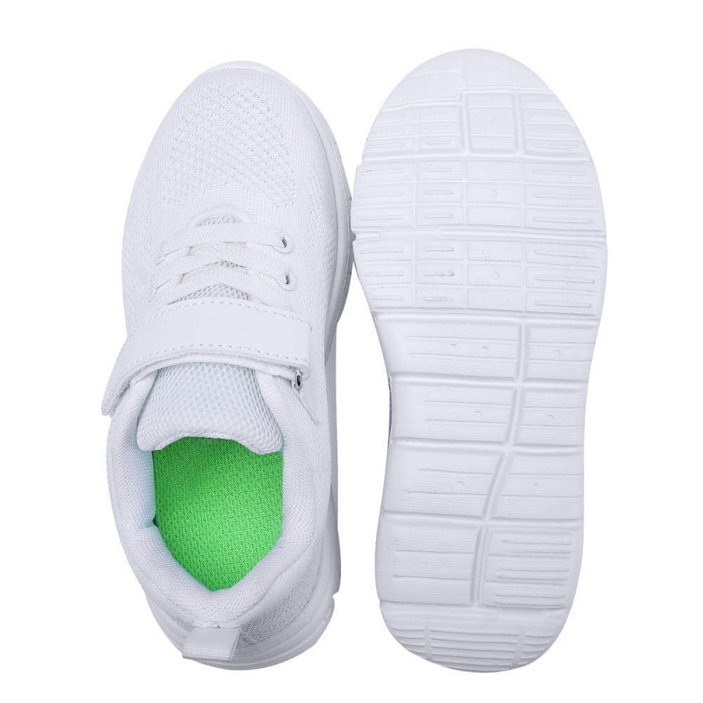 rutschfest) atmungsaktive Laufschuhe, für und Kinder, atmungsaktiv, Unisex-Kinder-Sneaker Weiss Outdoor-Fitnessschuhe, (Freizeitschuhe Leichte Sneaker HUSKSWARE