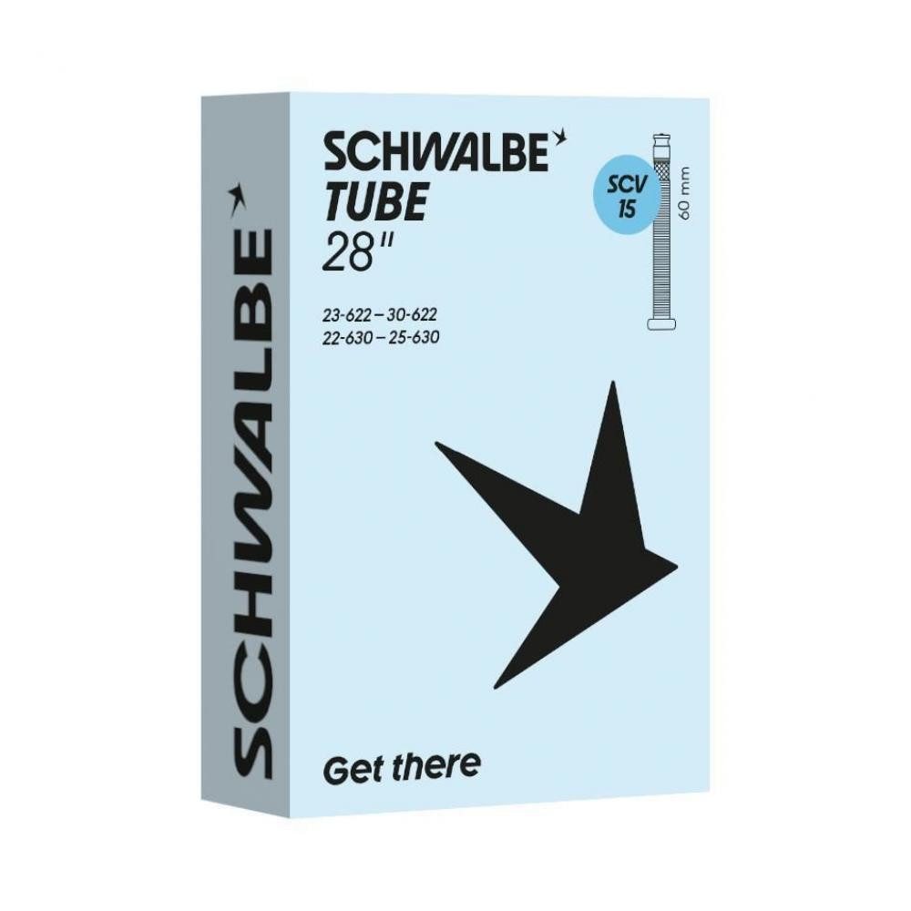 Schwalbe Fahrradschlauch Schwalbe Schlauch Nr. 15 28 Zoll 23/30-622 SCV 60 mm