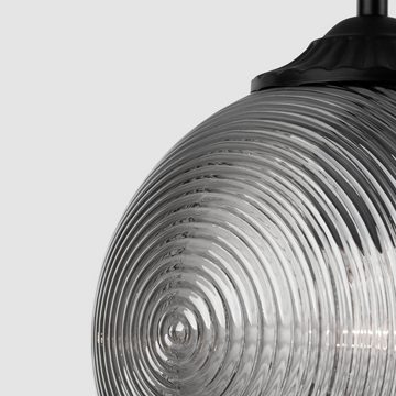 click-licht Hängeleuchte Pendelleuchte Athena in Schwarz-transparent E27 250mm, keine Angabe, Leuchtmittel enthalten: Nein, warmweiss, Hängeleuchte, Pendellampe, Pendelleuchte