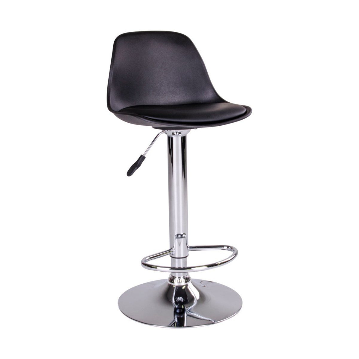 Barhocker 2er Set Talbot Barhocker in schwarz und chrom.
