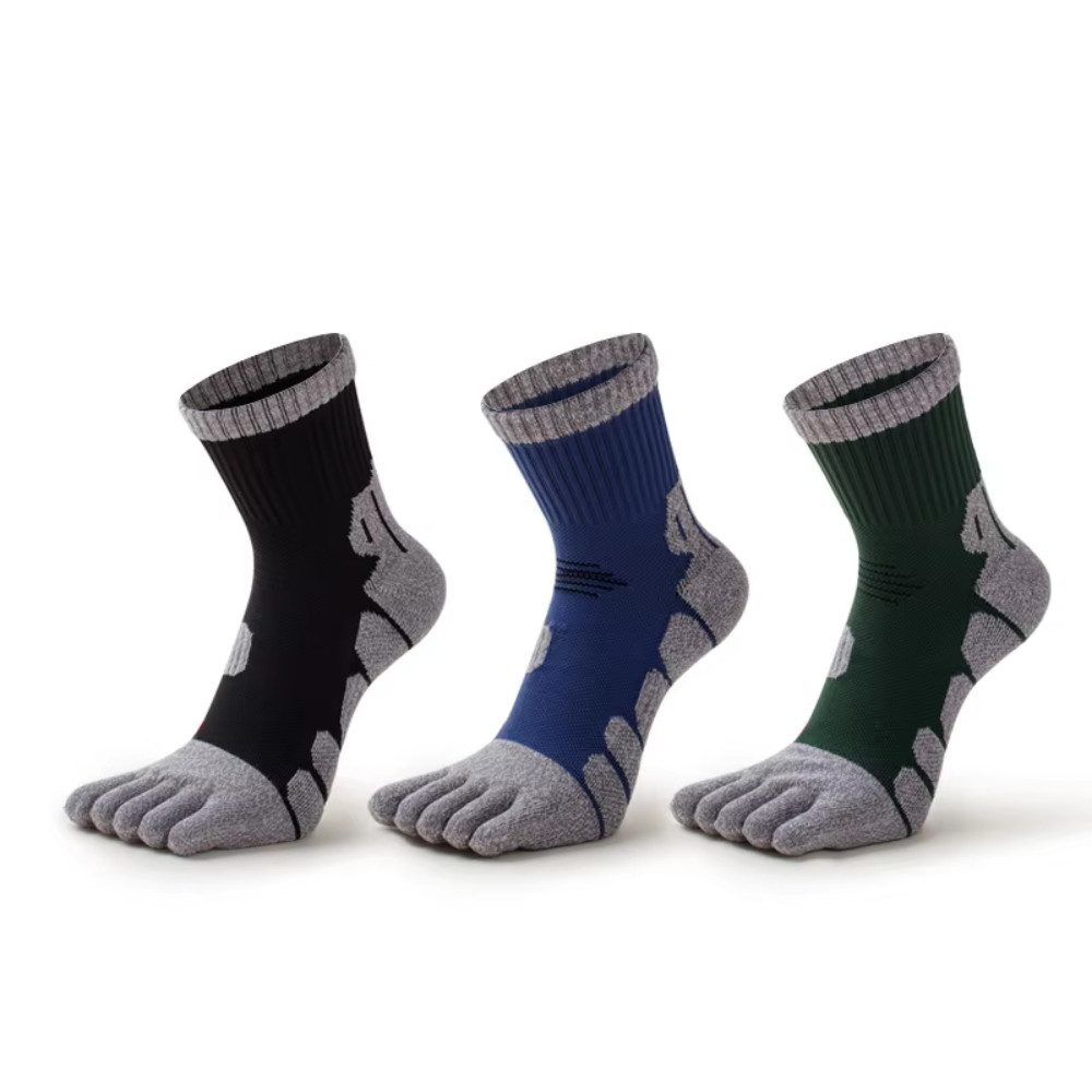 Blusmart Zehensocken Herren und Frauen-Zehen-Sportsocken (Hochwertige, geruchsabweisende, schweißabsorbierende, 1-Paar, Fitness-Lauf-Tennissocken) Für den Außenbereich, Fünf-Finger-Socken