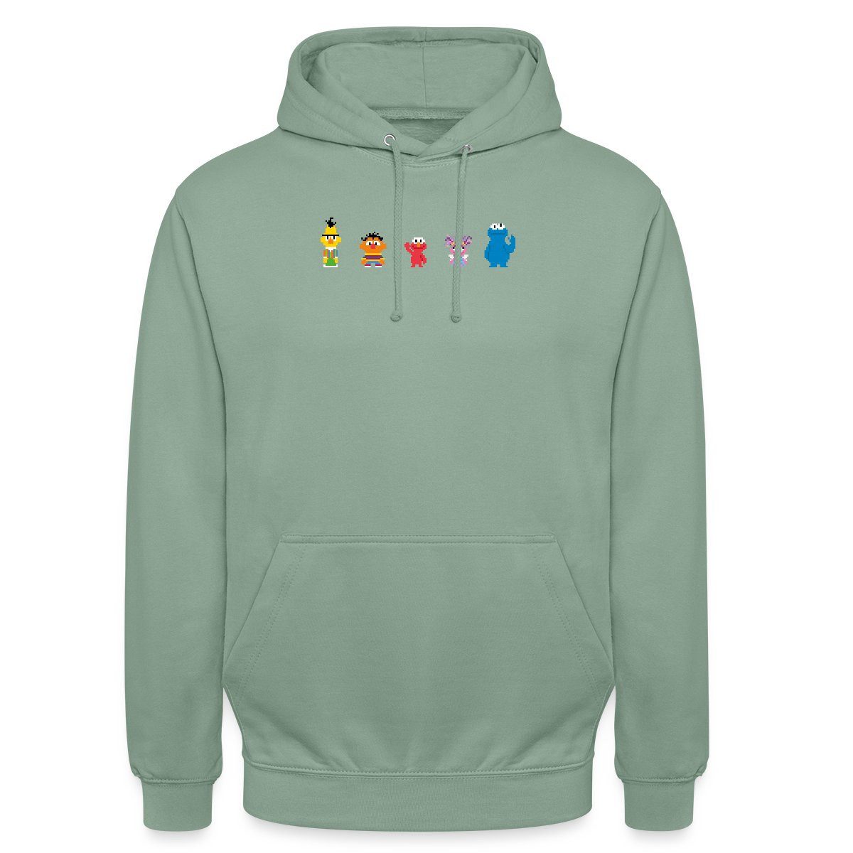 Spreadshirt Hoodie Sesamstraße Pixel Charaktere Unisex Hoodie (1-tlg)