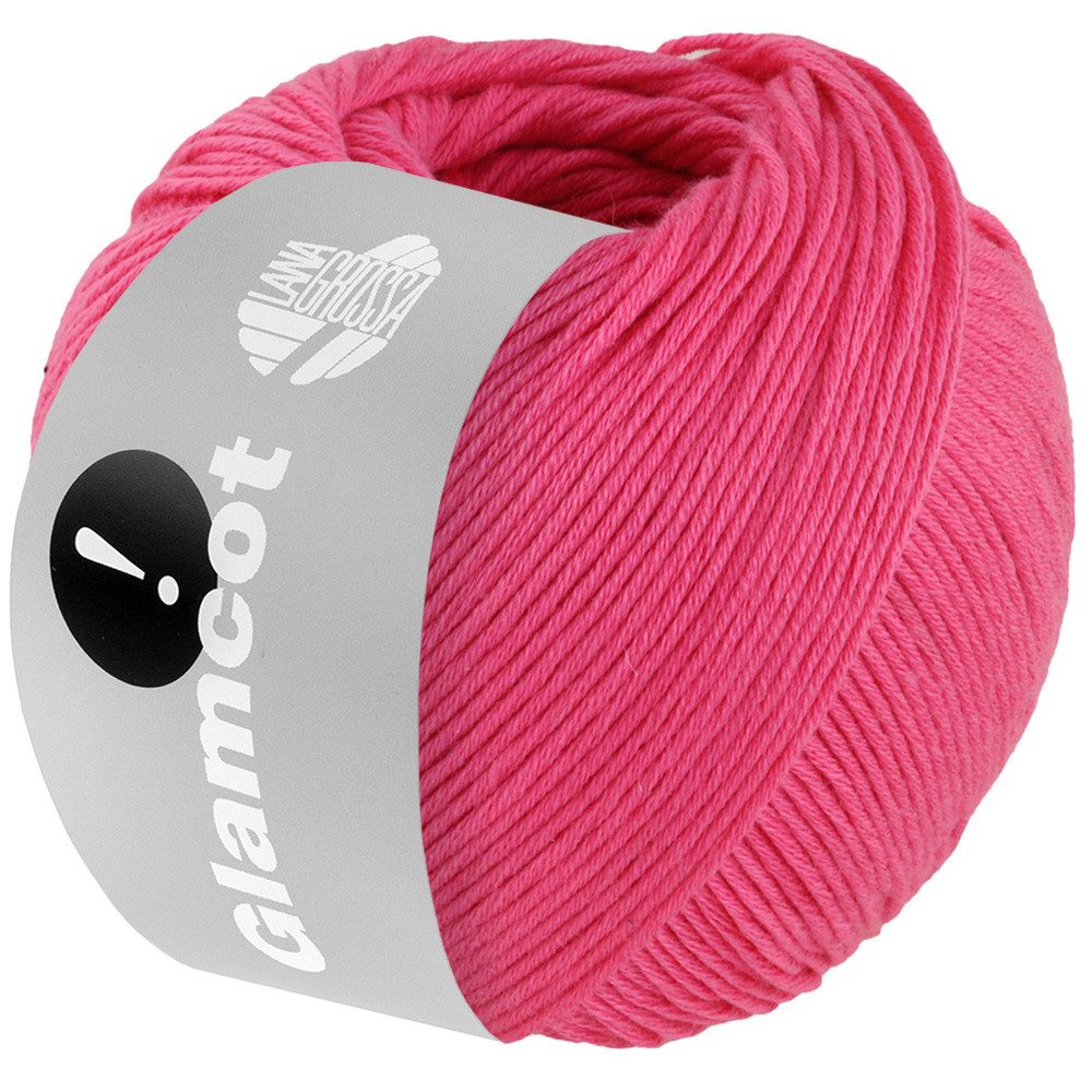 LANA GROSSA GLAMCOT Häkelwolle, 155 m (zart glänzende, multifile Baumwoll-Viskosemischung), 50 g