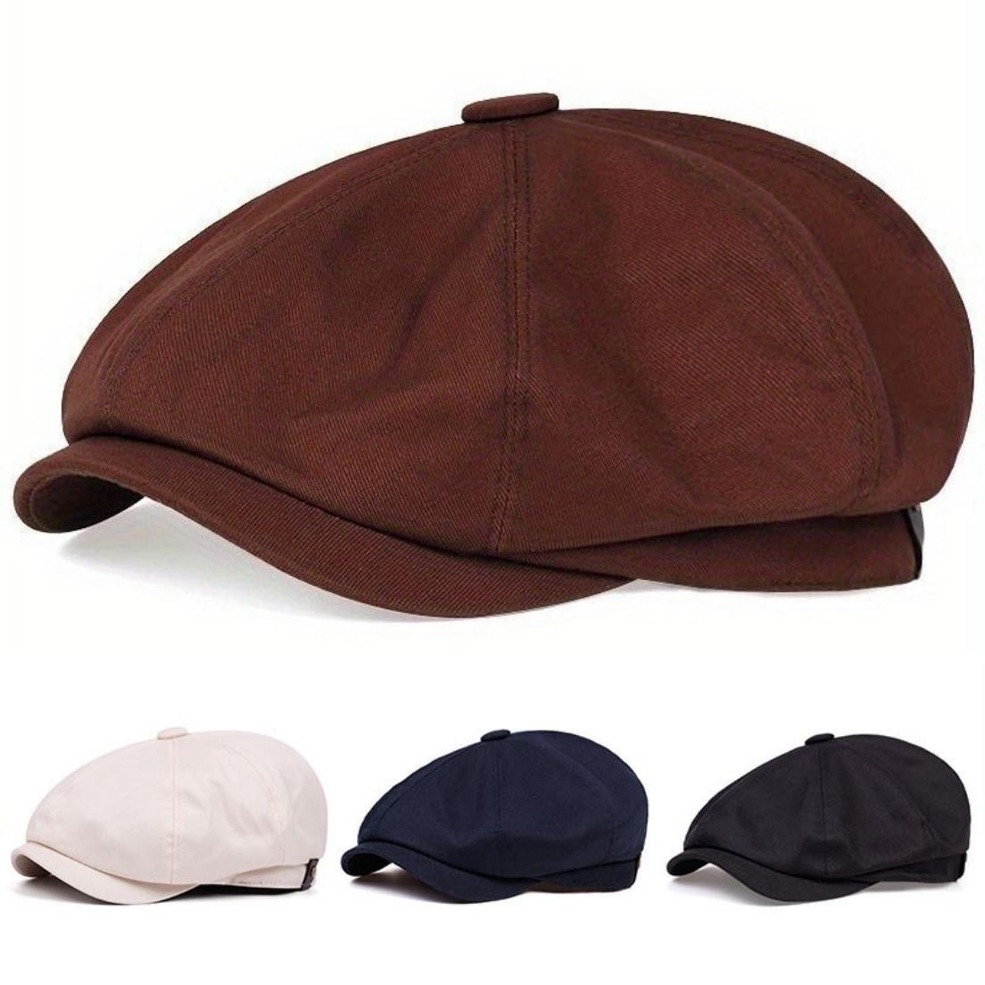 Zaewry Schirmmütze Herren Schiebermütze Damen Baumwolle Newsboy Cap