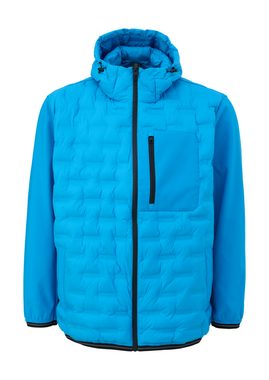 s.Oliver Outdoorjacke Softshelljacke im Fabricmix Applikation, Durchzugkordel