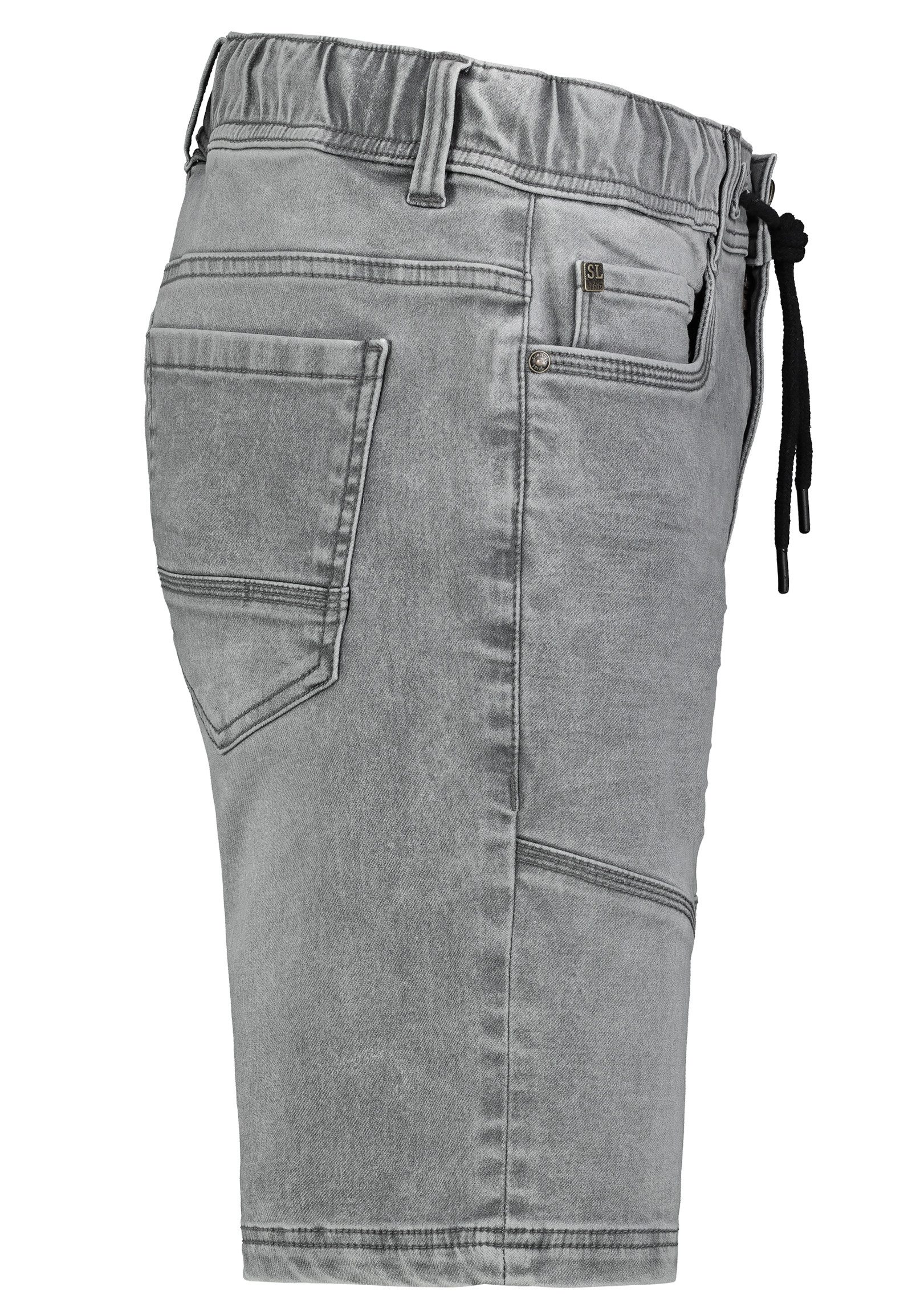 SUBLEVEL Jeansshorts Cargo mit Kontrastnähten Denim Pull On Denim Shorts
