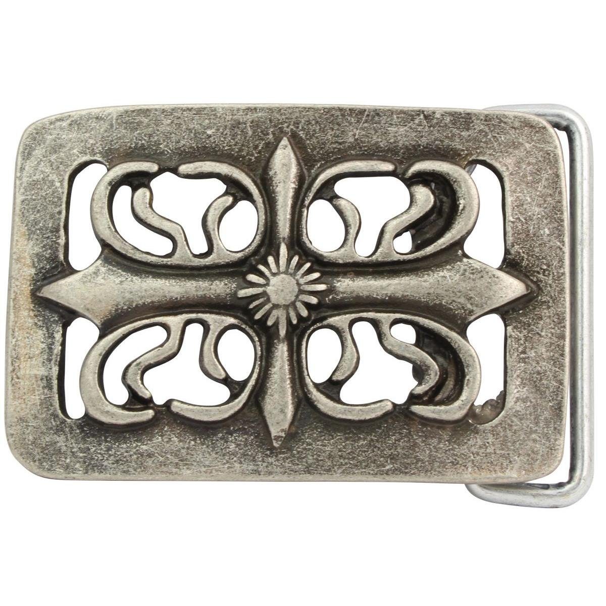 Gürtelschließe 'Twista' 4 Cm – Wechselschließe In Silber
