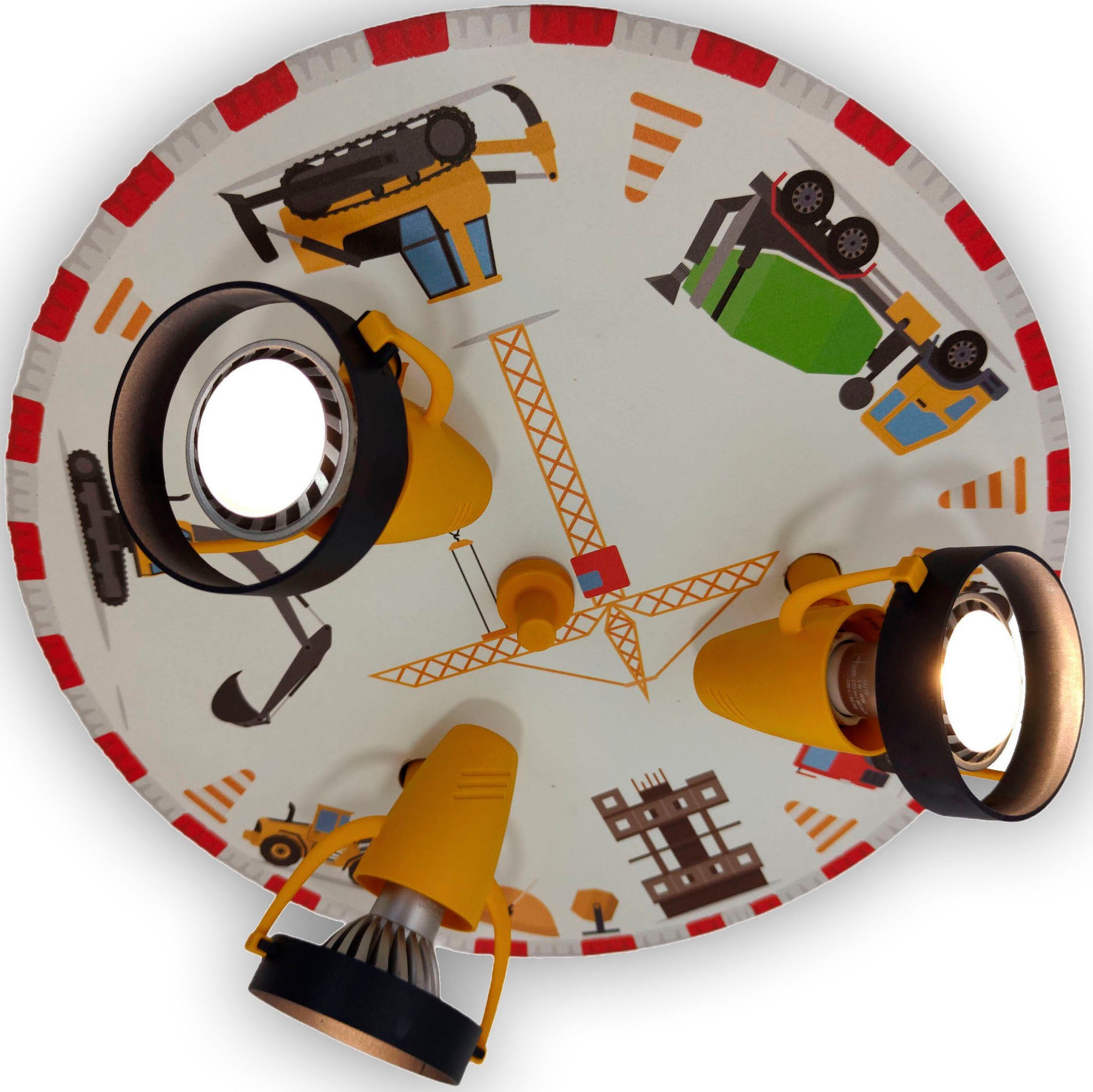 niermann Deckenstrahler Прожекторы Baustelle, ohne Leuchtmittel, 3 verstellbare Пятна