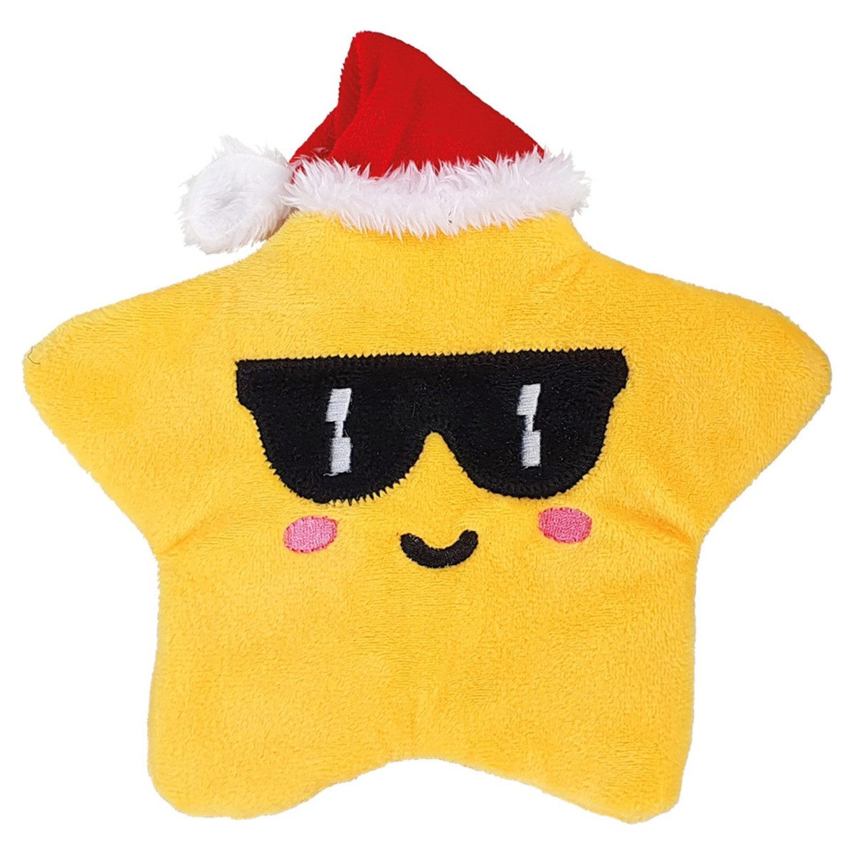 Nobby Tierkuscheltier Hundespielzeug Xmas Plüschstern "Cool" gelb günstig online kaufen