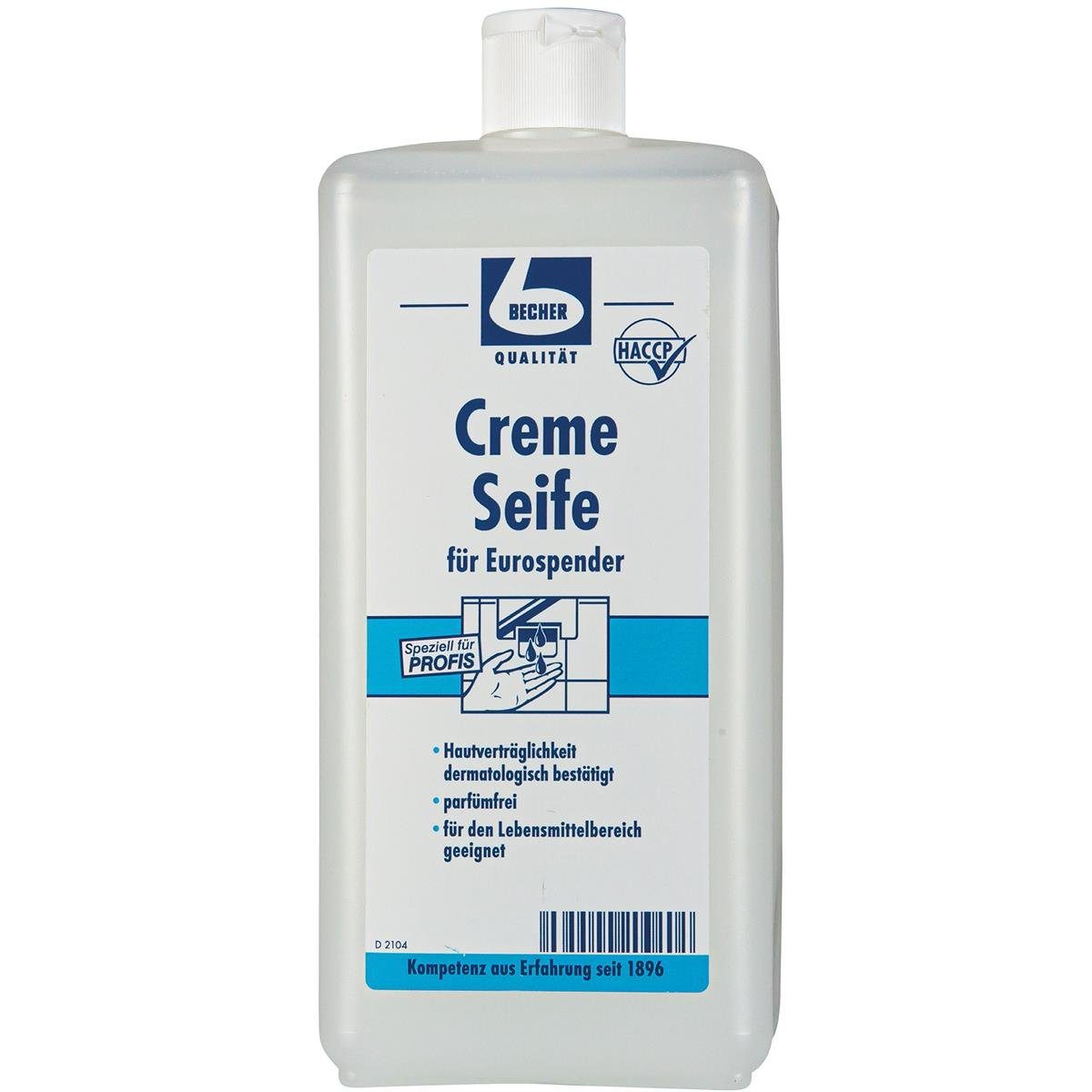 Dr. Becher Handseife Dr. Becher Creme Seife dezent parfümiert 1L (1er Pack)