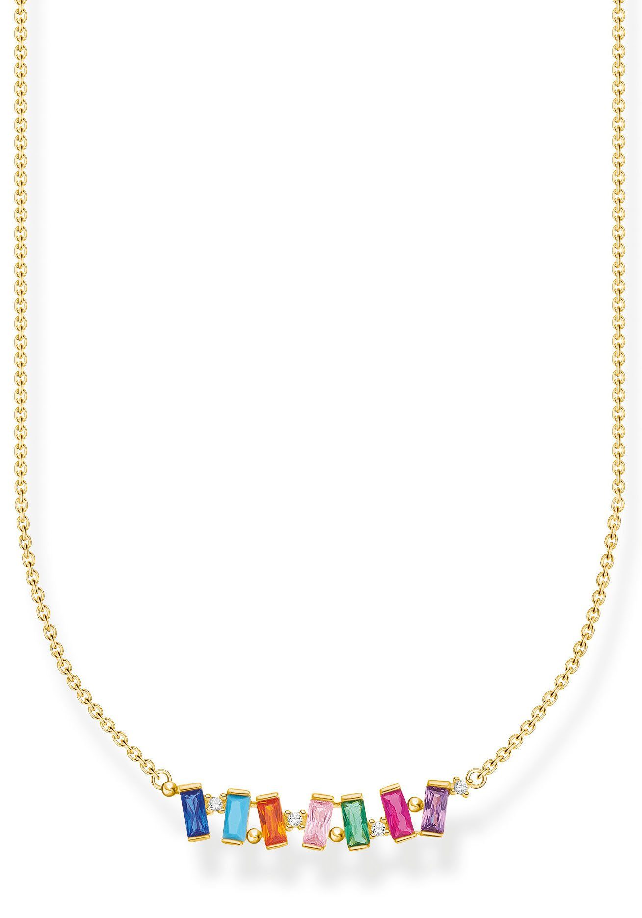 THOMAS SABO Kette mit Anhänger farbige ...