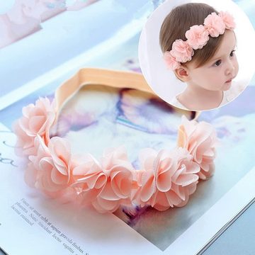 Viellan Diadem 3 pcs Baby-Haarbänder, Prinzessinnen-Stirnblumen, Haarschmuck, Floral neugeborenen Haarband und Kinder Haarschmuck