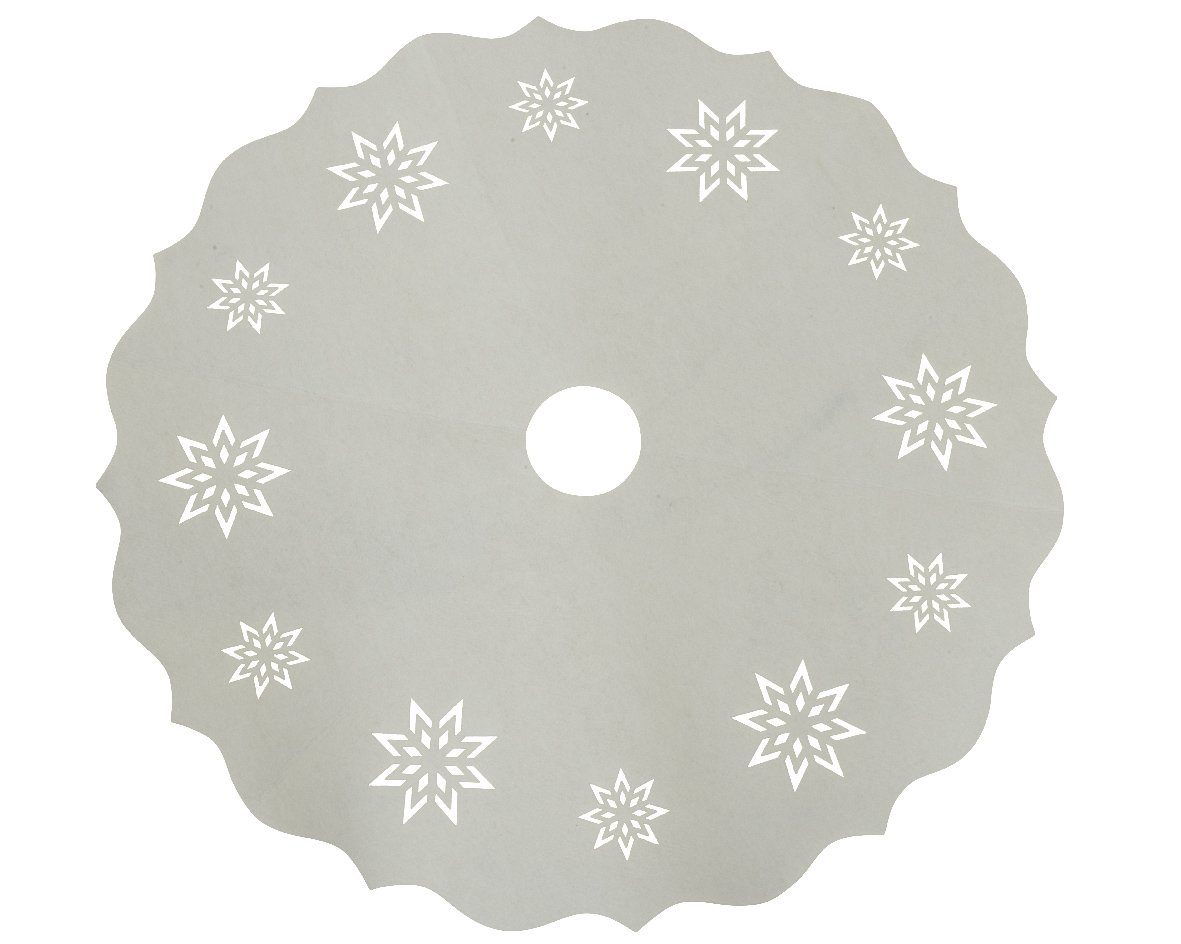 season 90cm Schneeflocken decorations Muster Decoris Weihnachtsbaumdecke, Weihnachtsbaumdecke weiß mit