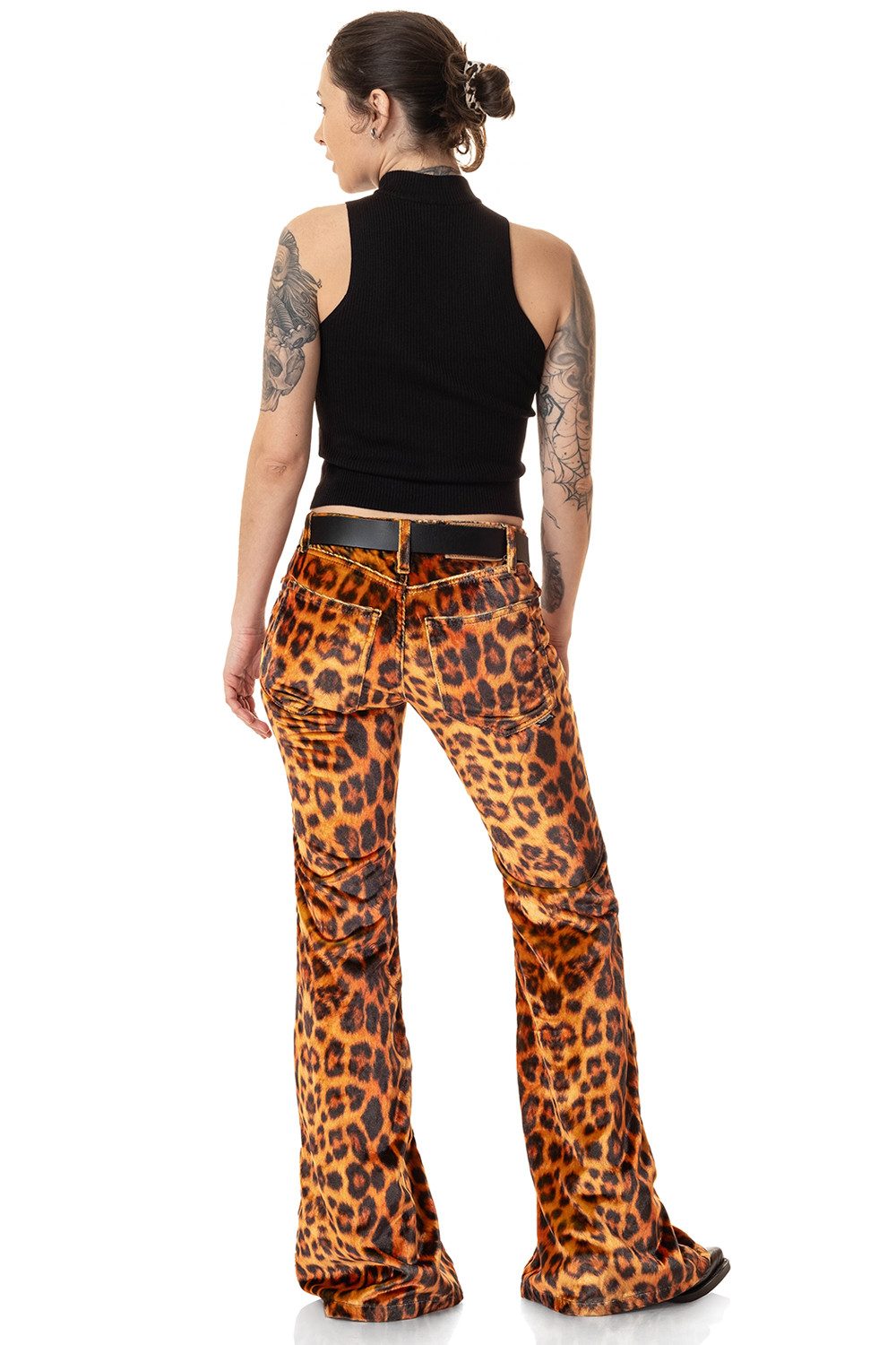 Comycom Schlaghose Damen LEO ANIMAL STAR