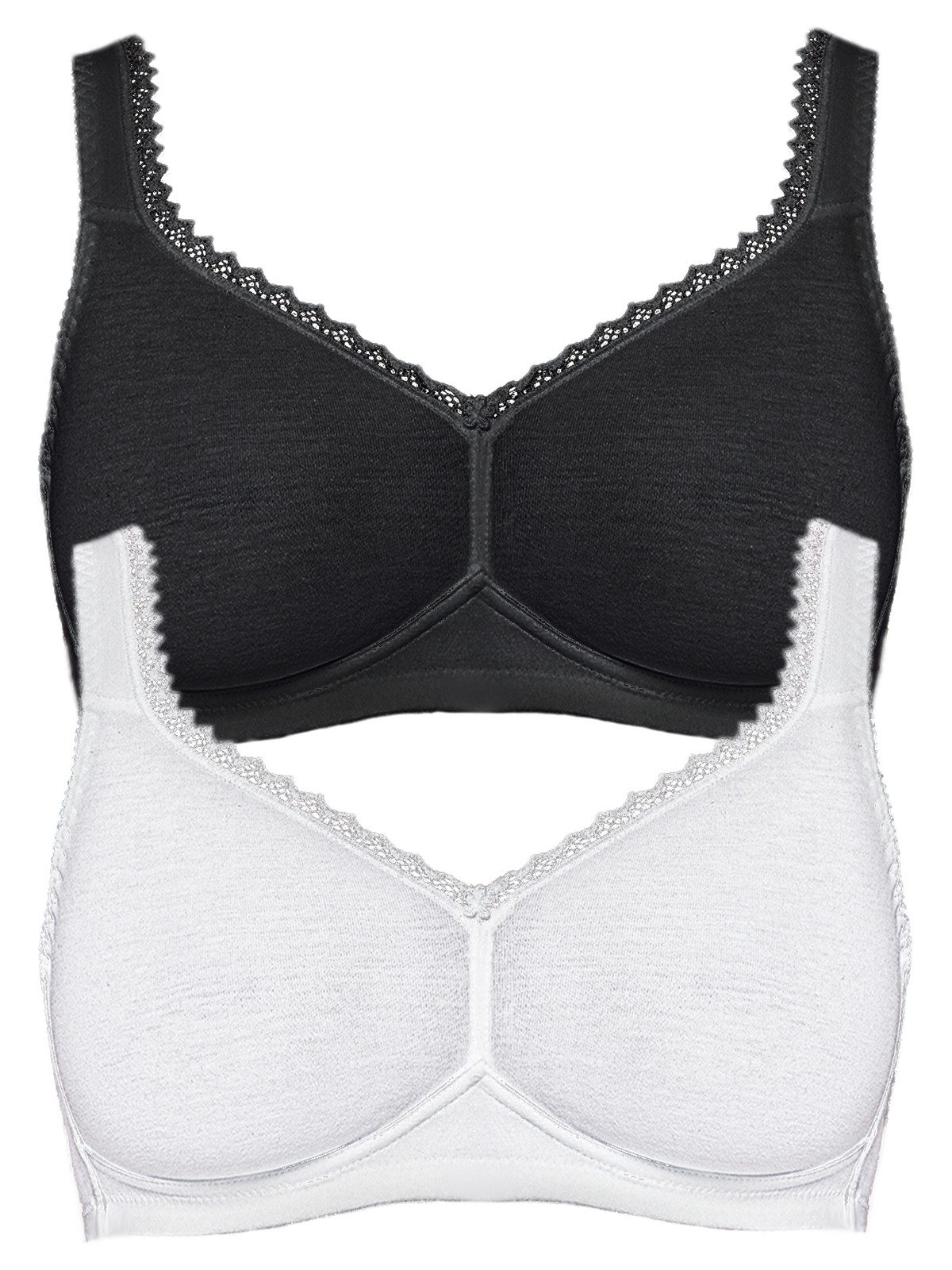 Set: Soft-BH 2er Pack Baumwoll BH ohne Bügel Organic Cotton