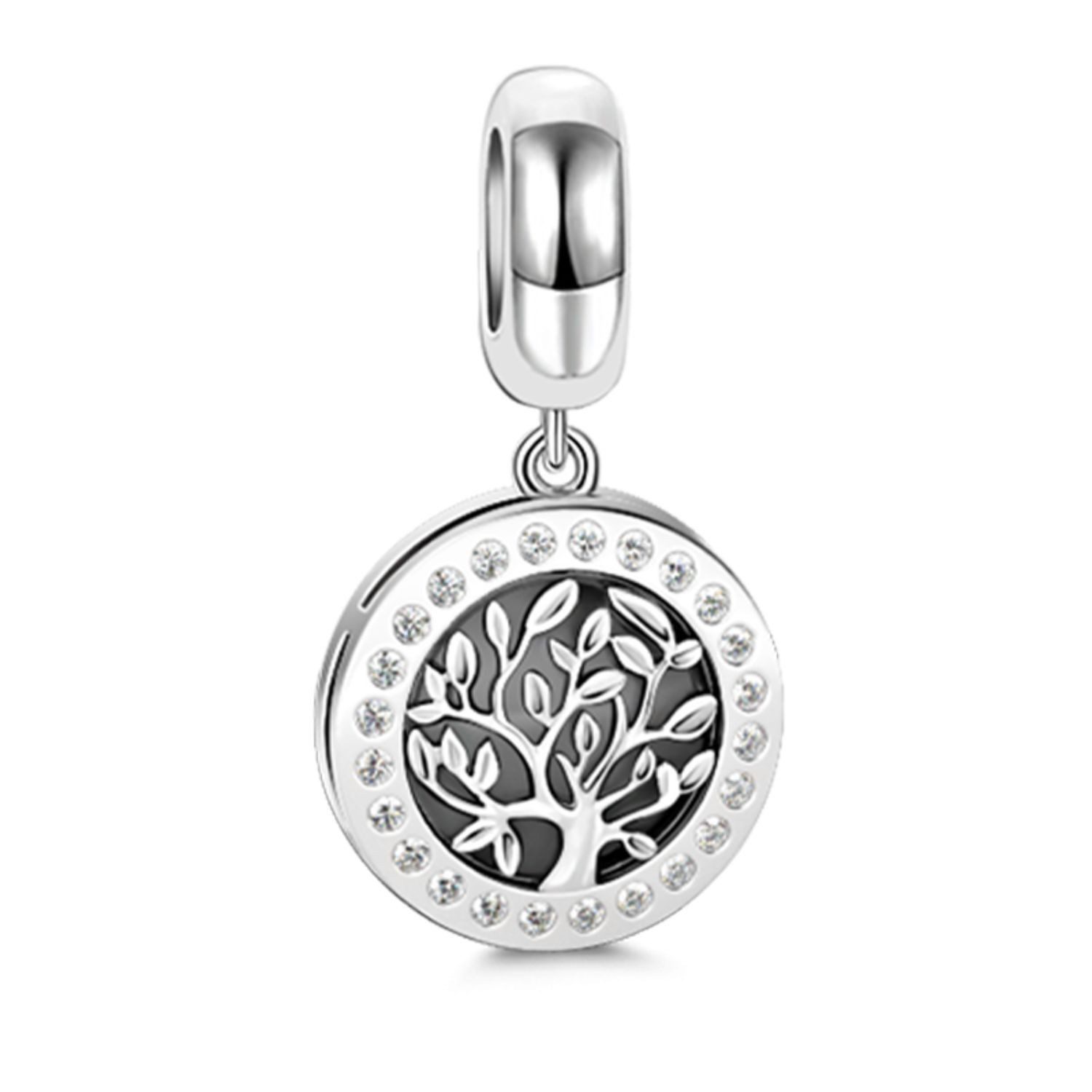 Gnoce Bead Gnoce Charm Anhänger Lebensbaum BMCS26 Silber