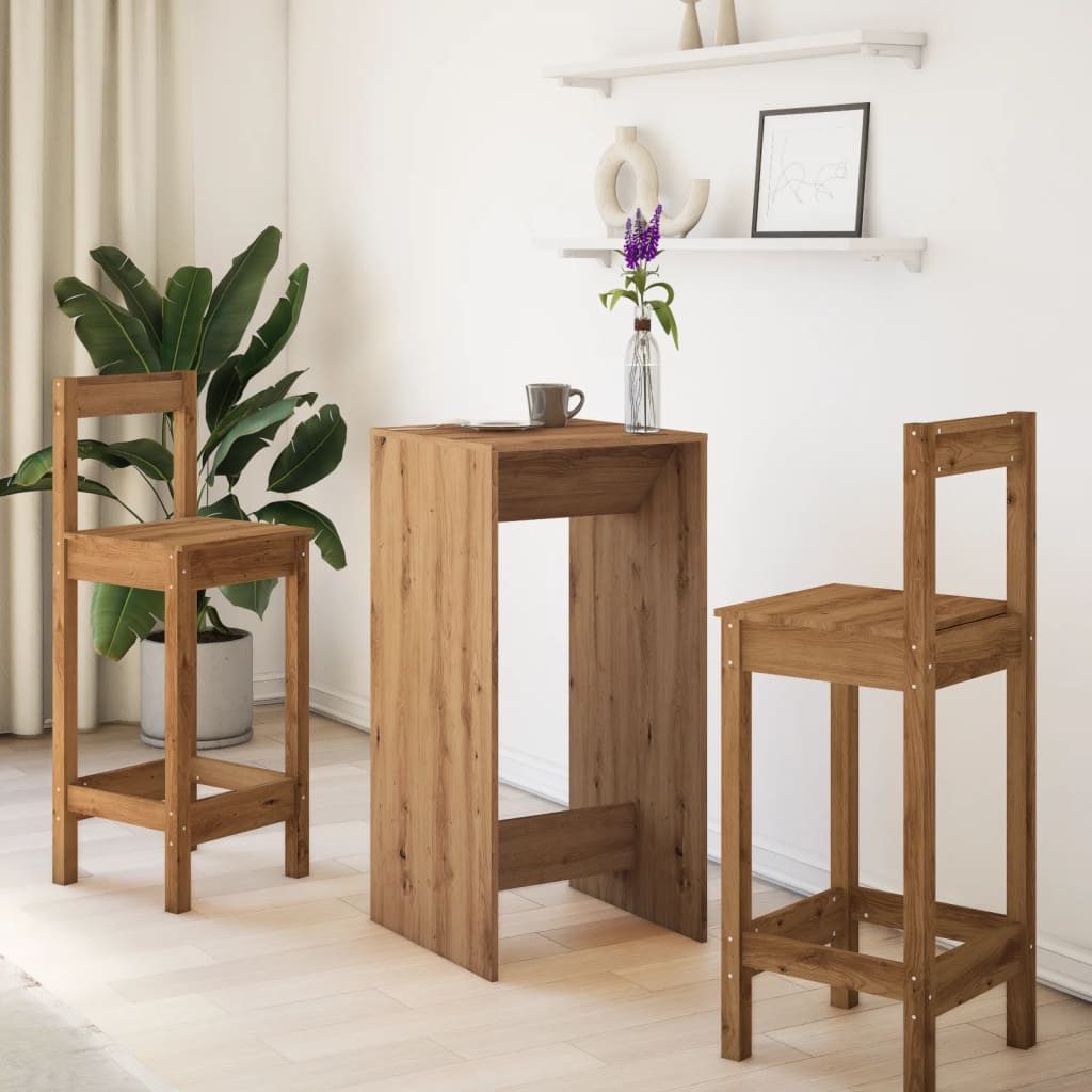 vidaXL Esstisch Bartisch Artisan-Eiche 51x50x103,5 cm günstig online kaufen