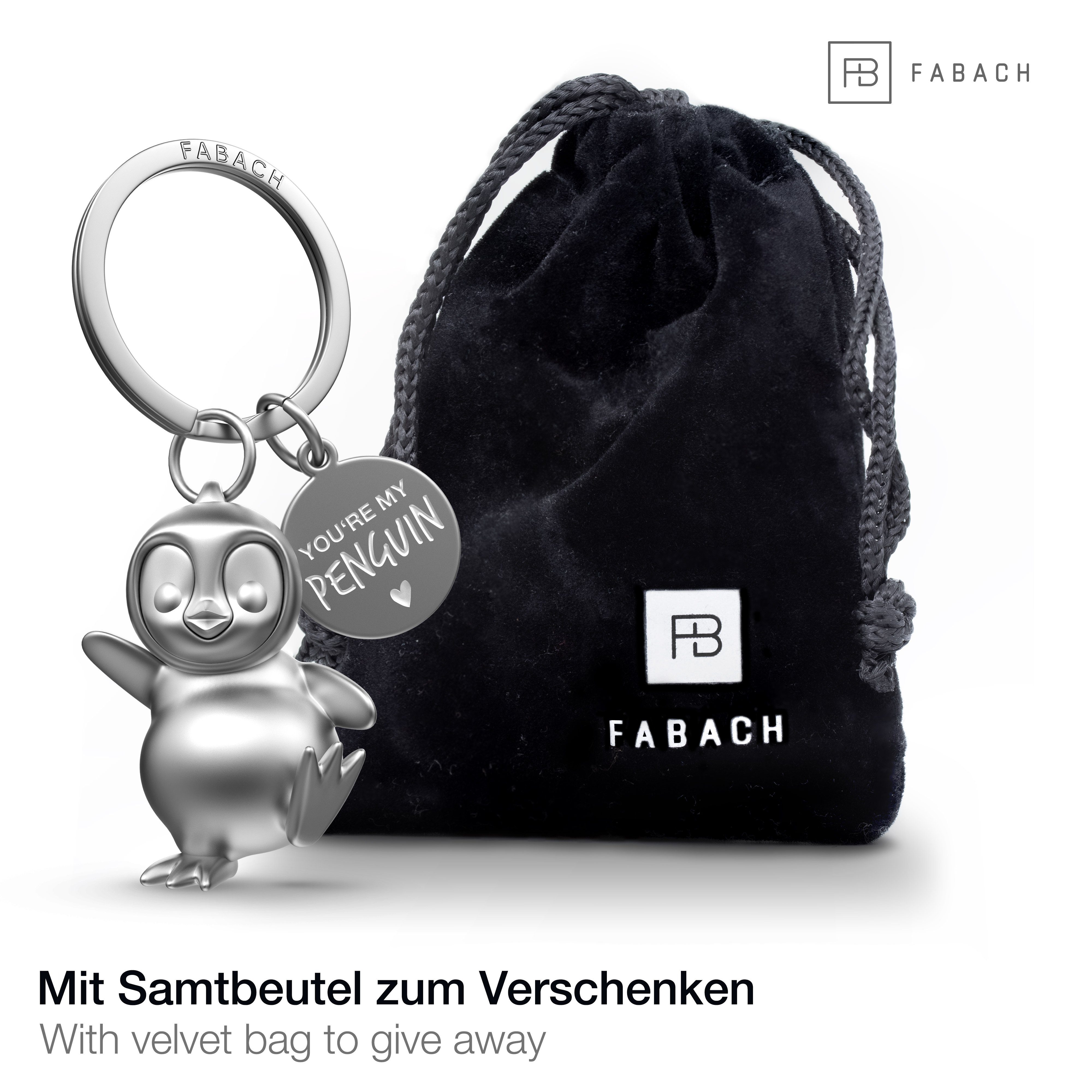 FABACH Schlüsselanhänger Pinguin Schlüsselanhänger Breezy mit Gravur "You're My Penguin"