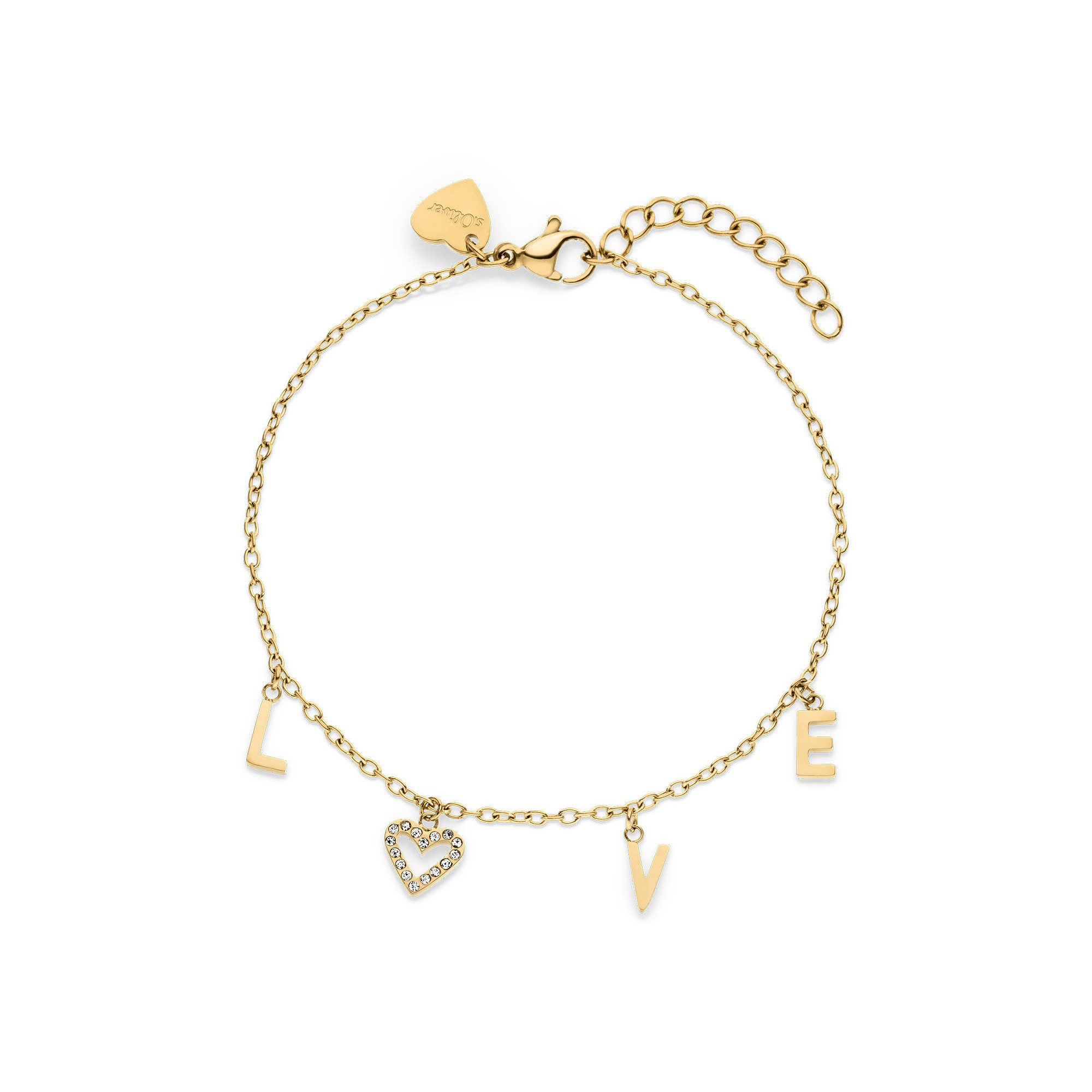 s.Oliver Armband Love, mit Zirkonia (synth)