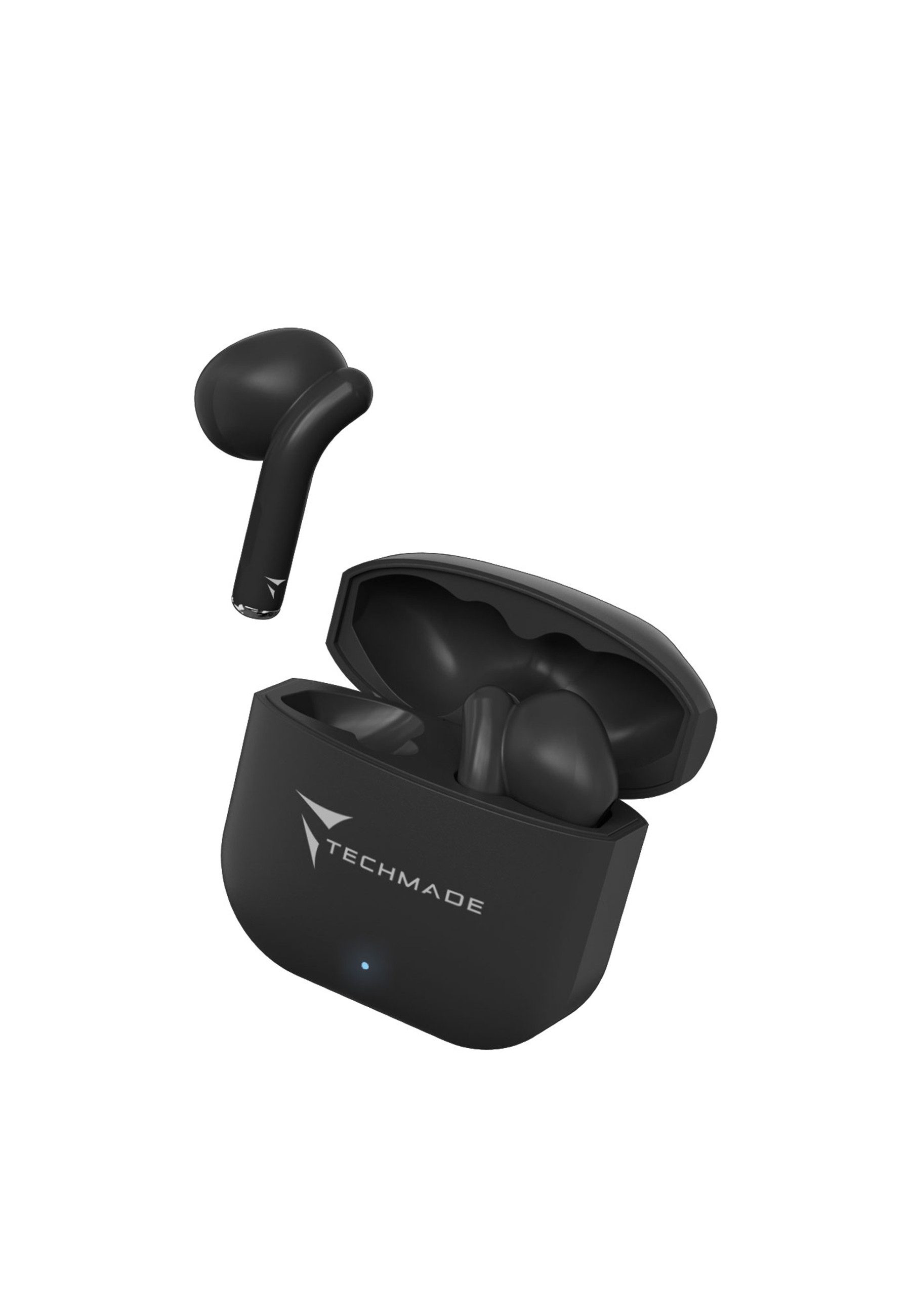 Techmade Techmade Earbuds XM201 Black wireless In-Ear-Kopfhörer (Noise-Cancelling)