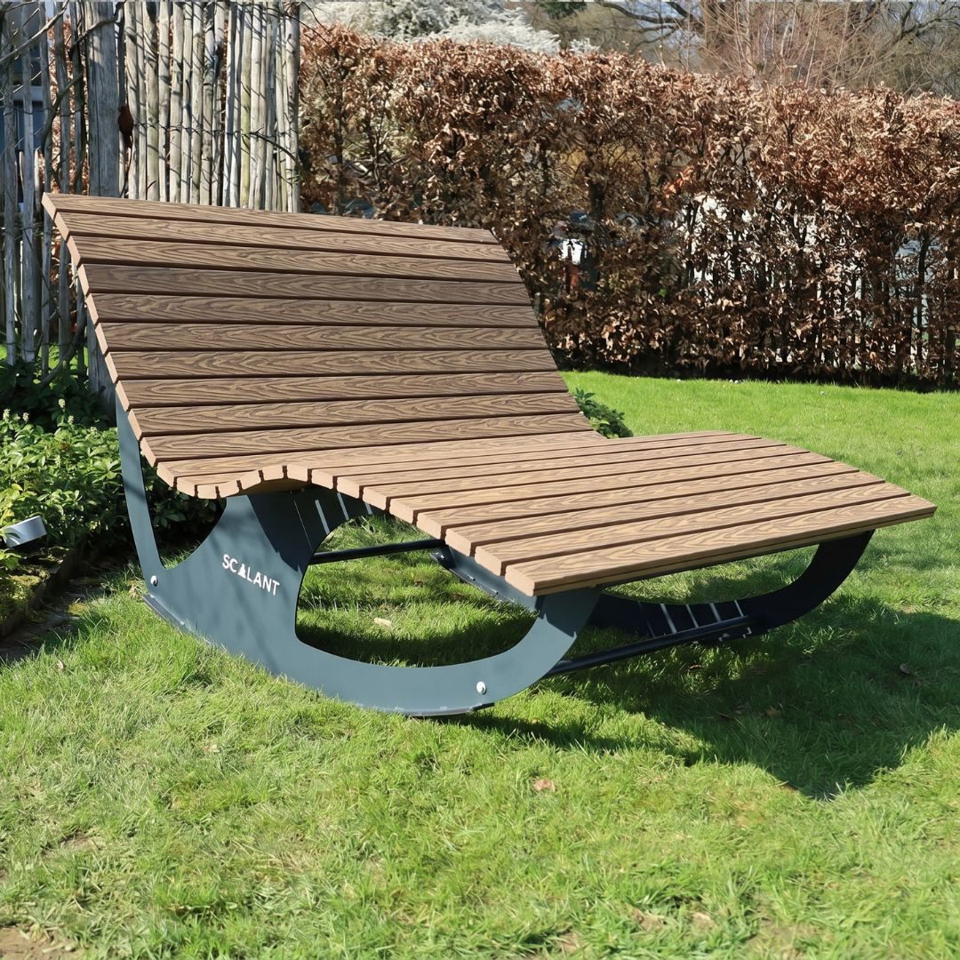 Scalant Gartenliege Waldsofa Balance, Latten aus WPC