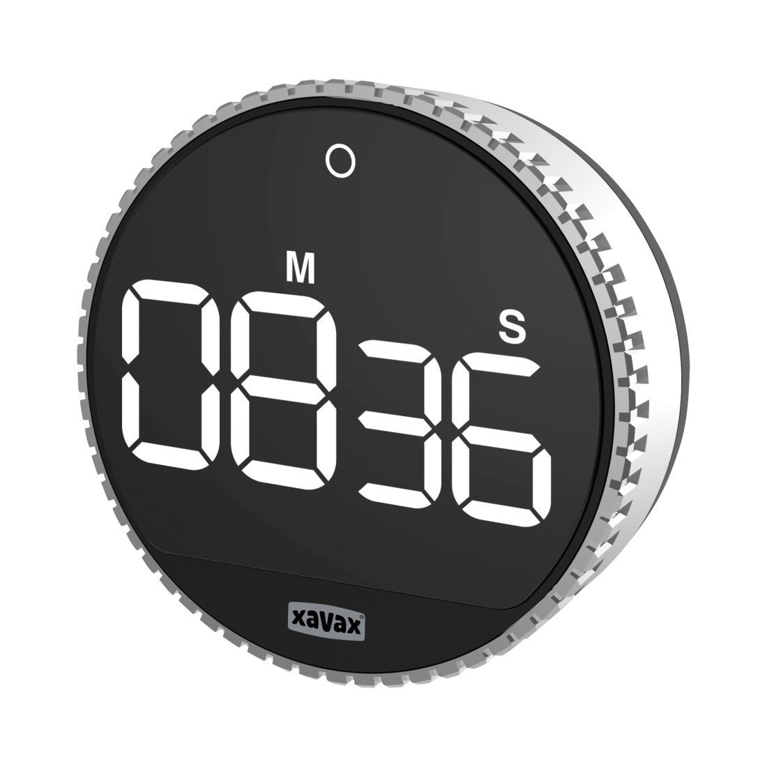 Xavax Küchentimer Timer "Rotation", digital, Silber, Schwarz Magnetisch, Au günstig online kaufen