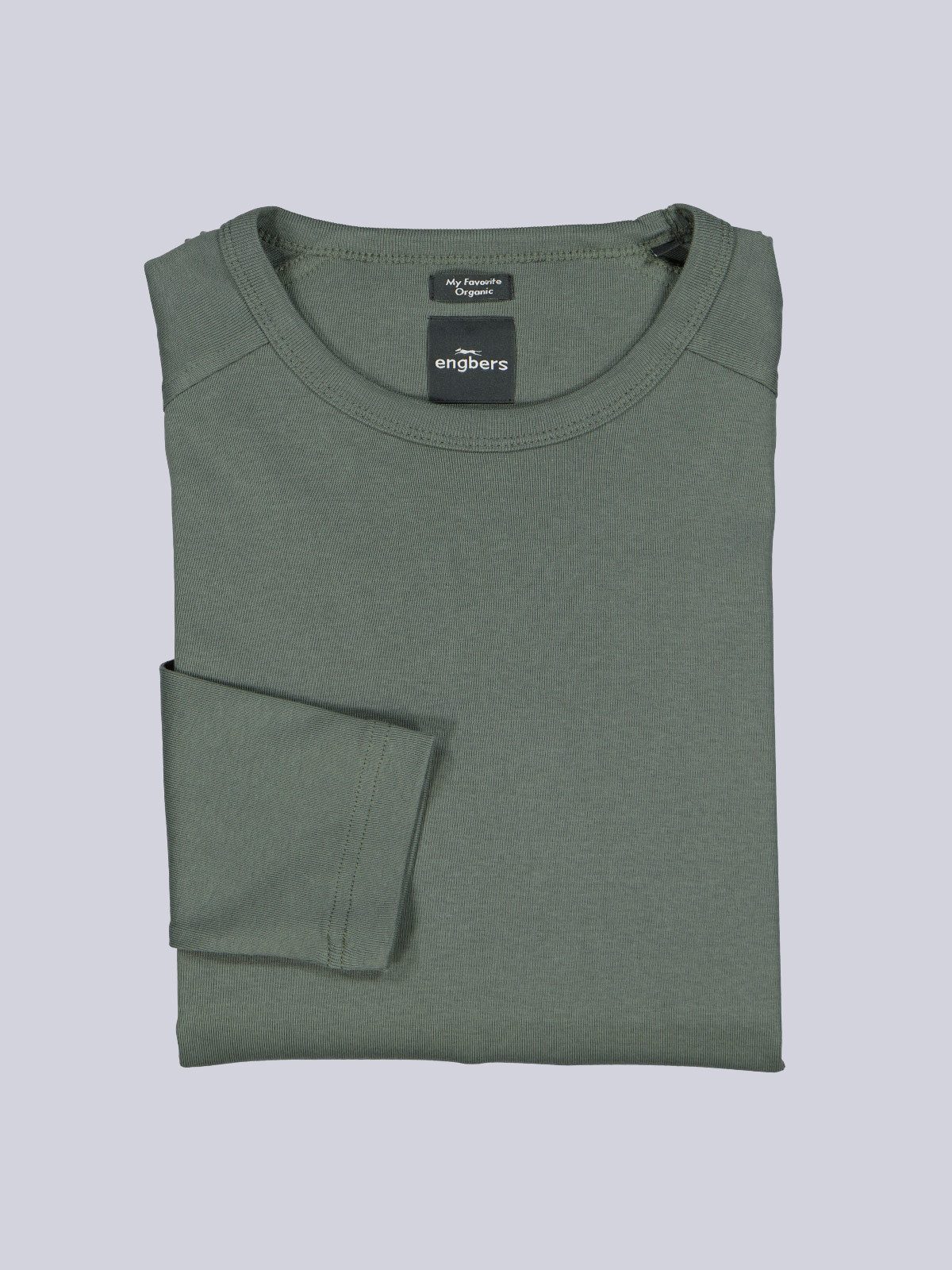 Engbers Langarmshirt Herren Langarmshirt "My Favorite" RH, Dunkelgruen – Bild 4 von 5