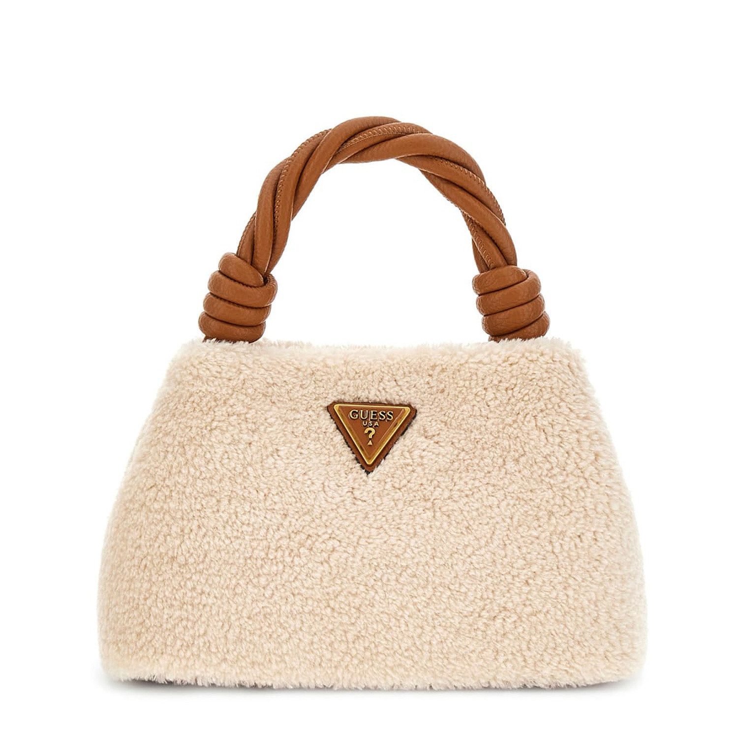 Guess Umhängetasche GUESS Handtasche Shaida natural/cognac (1, 1-tlg., 1) günstig online kaufen