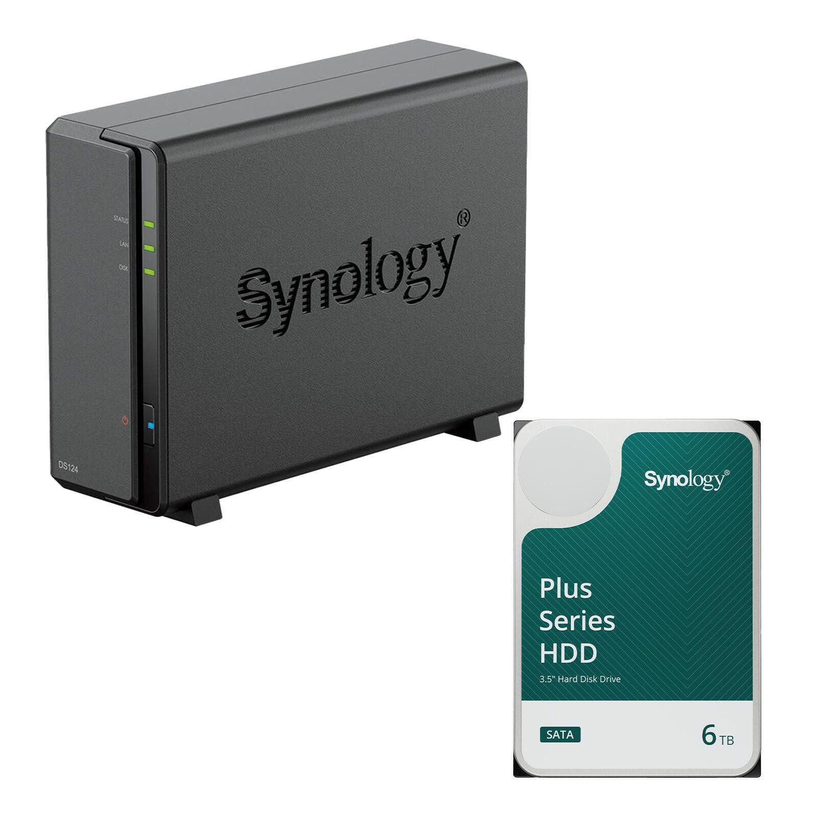 Synology Synology DS124 + Synology HAT3300-6T HDD 6TB HDD-NAS-Festplatte