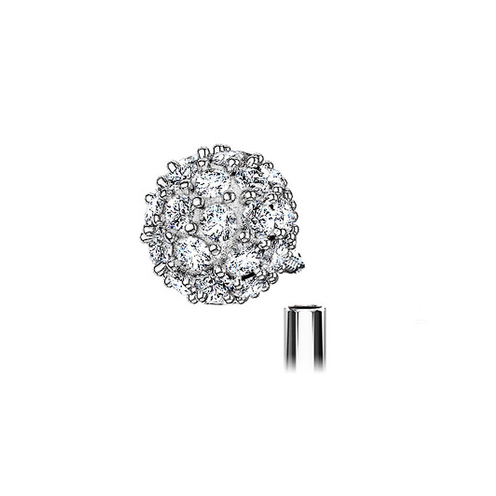 Taffstyle Piercing-Set Piercing Stab mit Kristall günstig online kaufen