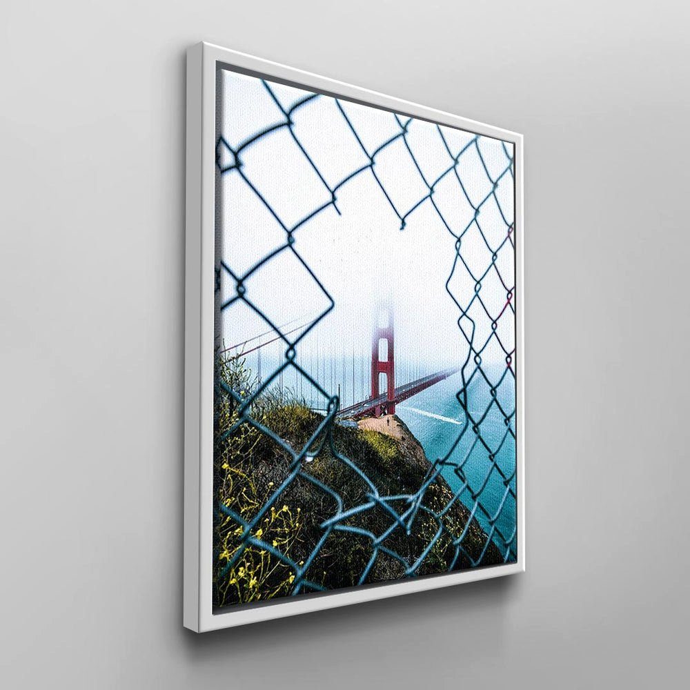 DOTCOMCANVAS® Moderne weißer CANVAS Rahmen von Leinwandbild, DOTCOM Wandbilder