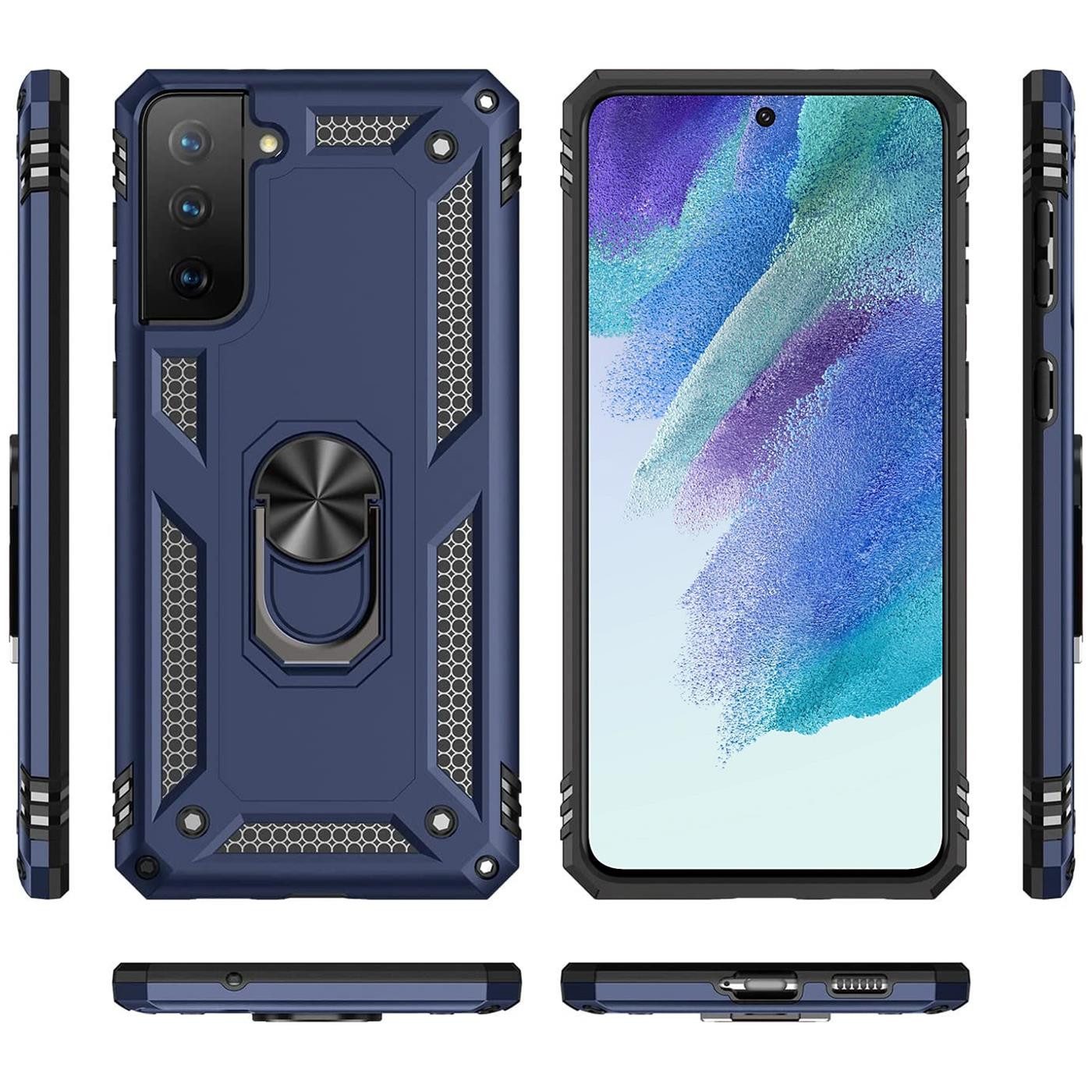 CoolGadget Handyhülle Armor Shield Case für Samsung Galaxy S21 FE 6,4 Zoll, Outdoor Cover mit Magnet Ringhalterung Handy Hülle für Samsung S21 FE – Bild 2 von 5