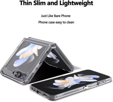 MSM Handyhülle Hülle für Samsung Galaxy Z Flip 5 5G Silikon Schutz TPU Tasche Klar