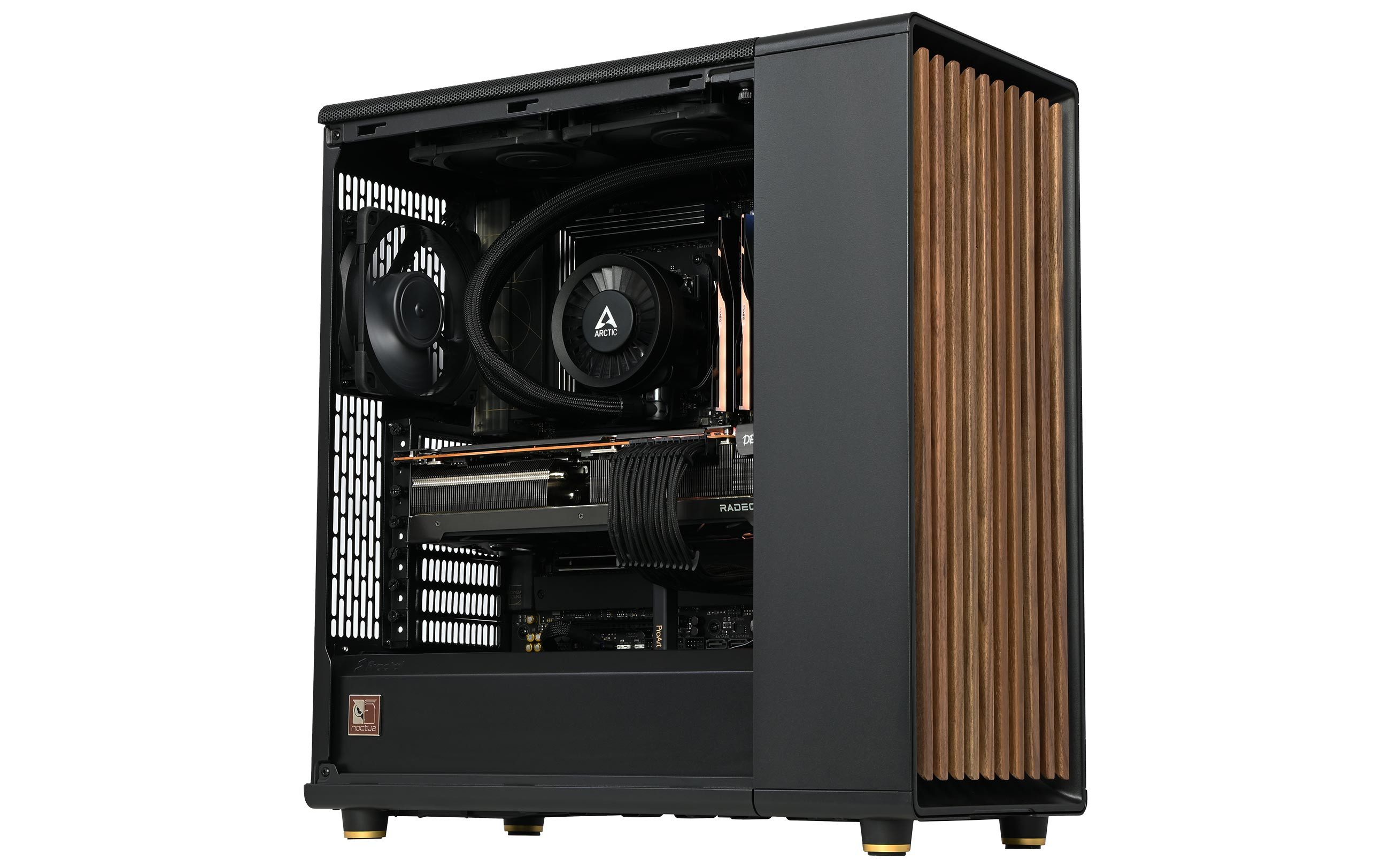 Fractal Design North Charcoal Black Tempered Glass Gaming-PC (Intel Core i9 12900KF, 16 GB RAM, 500 GB SSD, Wasserkühlung)