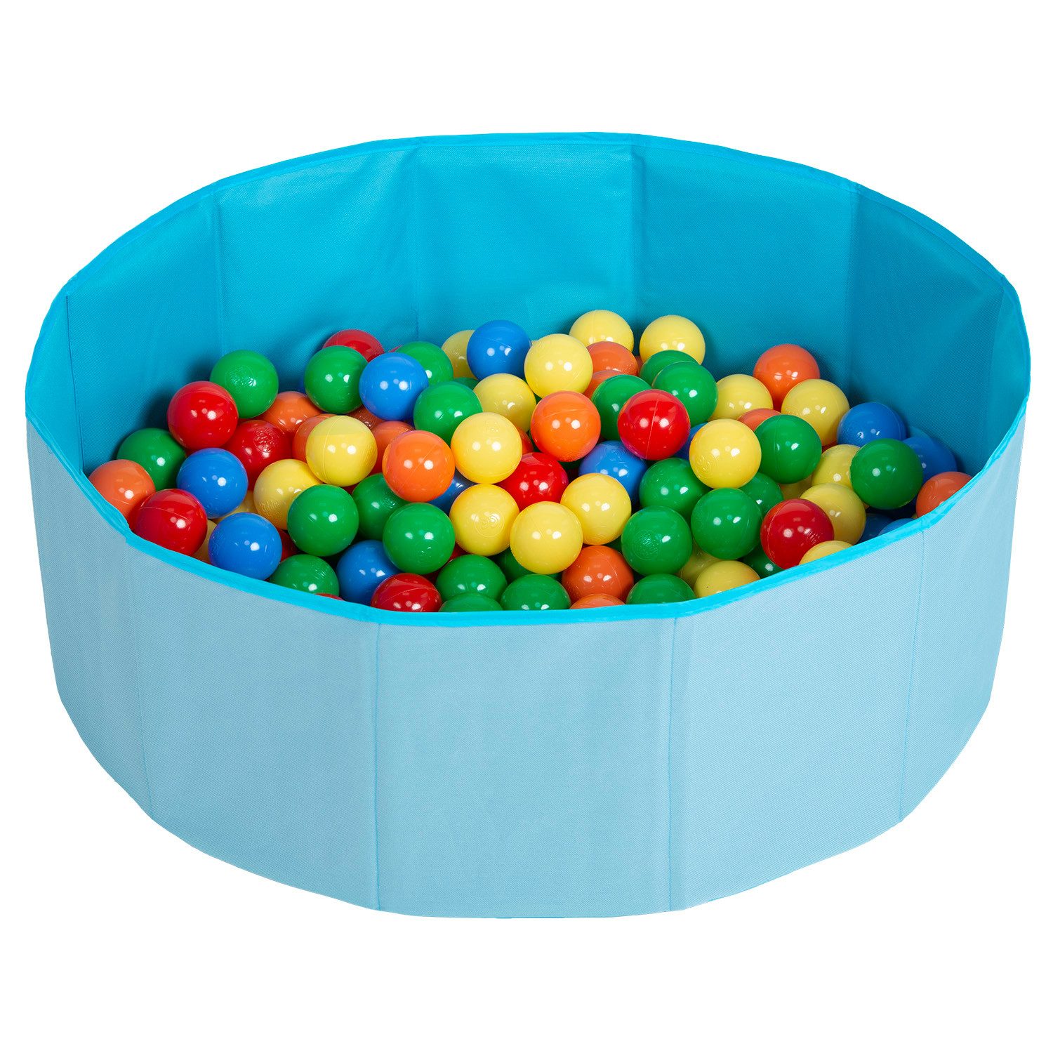 SELONIS Bällebad BS-100X, (Bällepool mit bunten Bällen, 100-tlg., Bällepool mit bunten Bällen), Klappbares Bällebad aus Ortalion