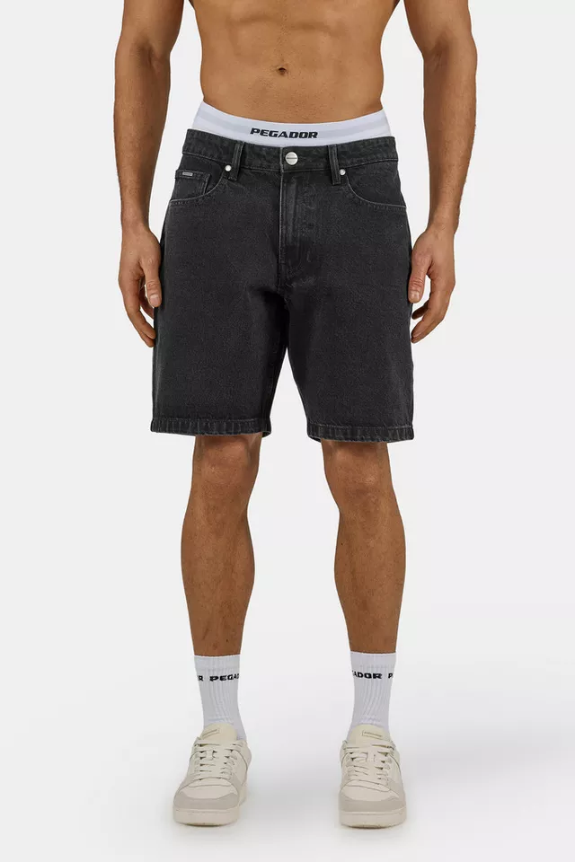 PEGADOR Jeansshorts Bostic Jeans Shorts Baumwolle, regular fit