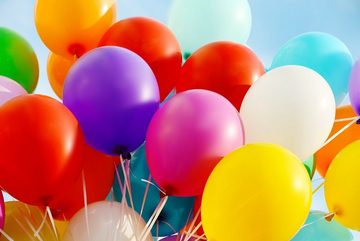 Idena Luftballon Idena 8630430 - Luftballons ca. 40 g, farbig gemischt, das fröhliche