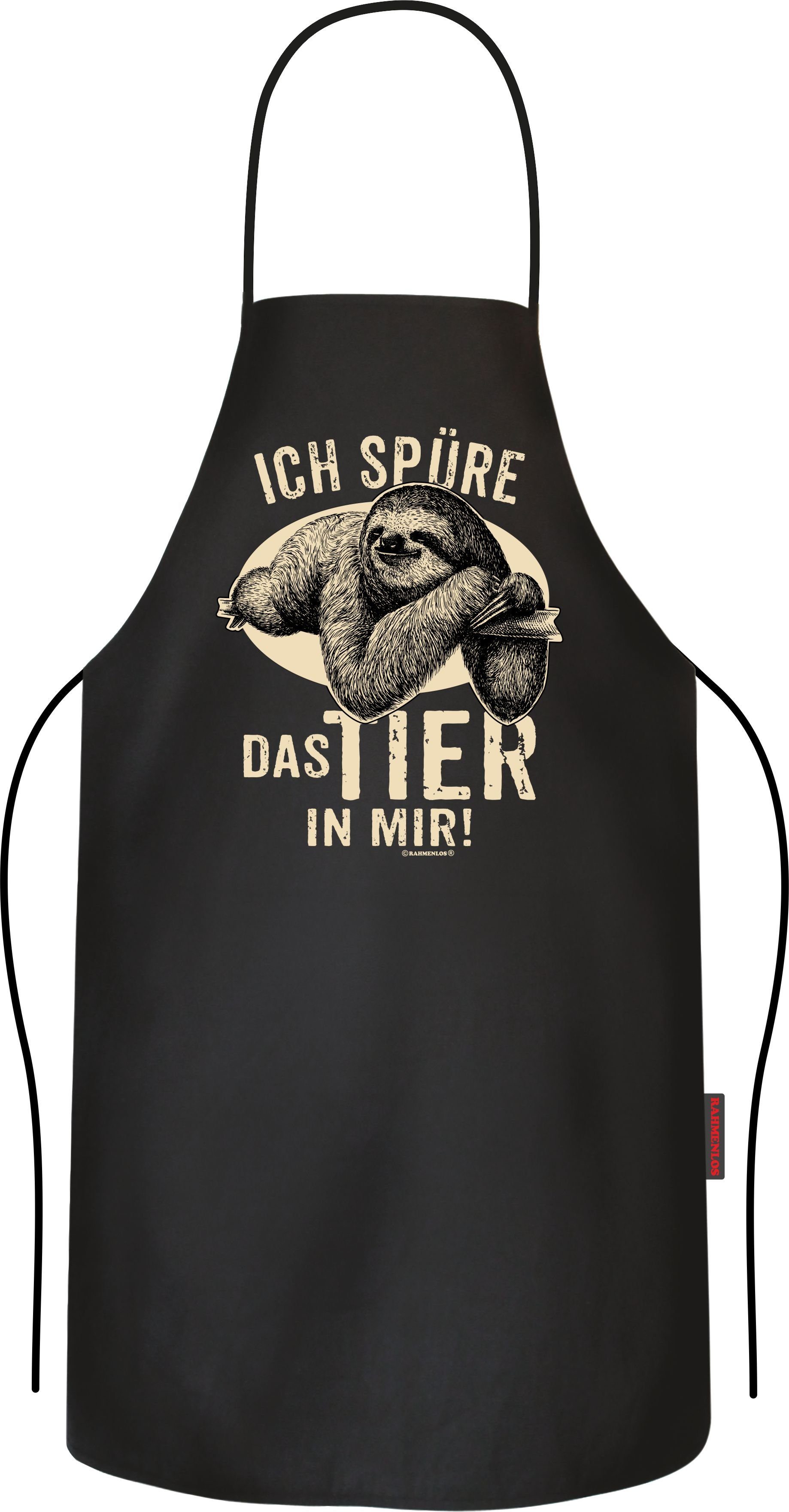 RAHMENLOS® Grillschürze Kochschürze Küchenschürze für Faule: Ich spüre das günstig online kaufen
