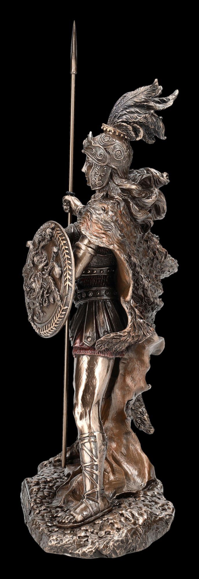 Figuren Shop GmbH Athena Figur Dekofigur Dekofigur Göttin griechische - Veronese 30cm und - mit - Schild Speer