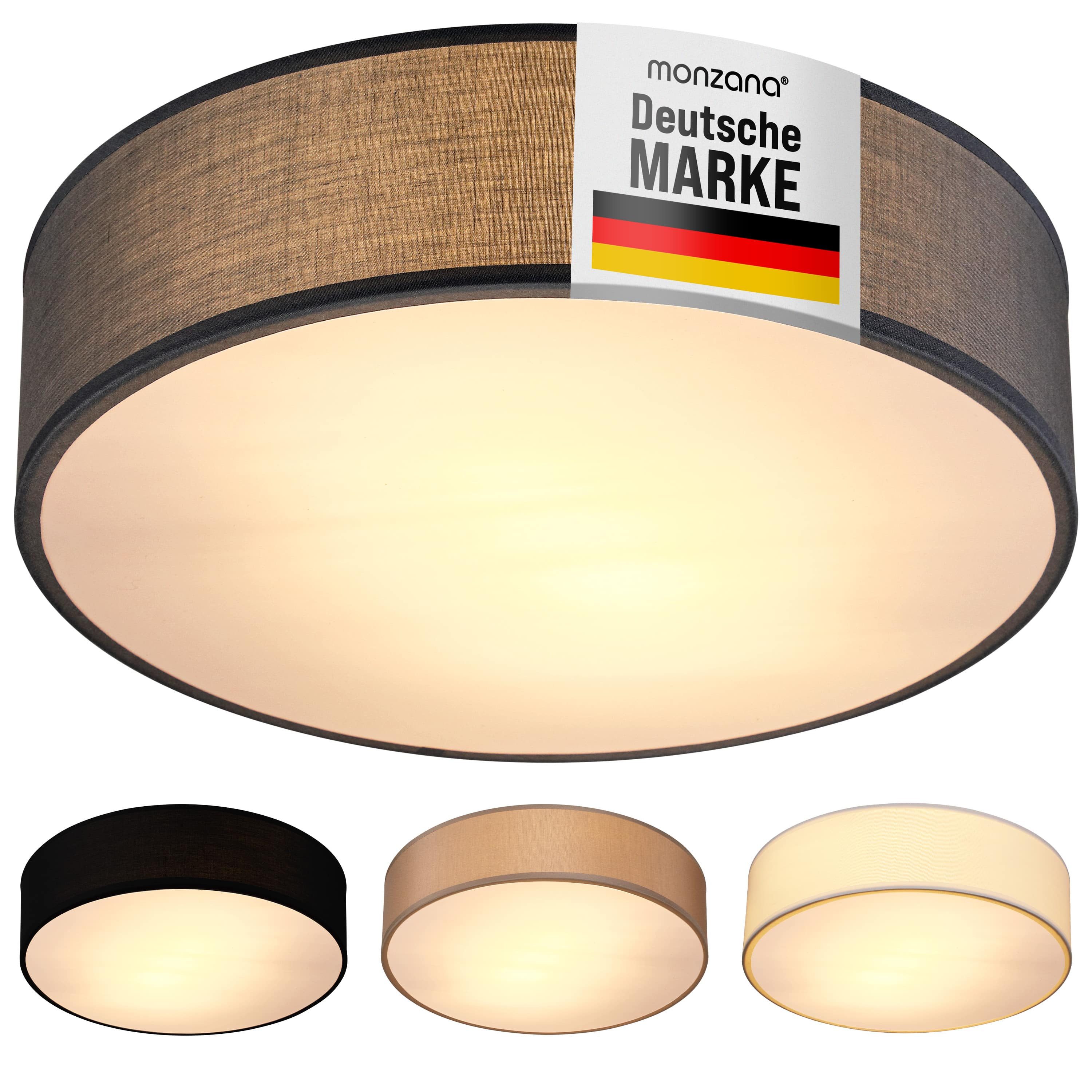 monzana Deckenleuchte Deckenleuchte, Innenbeleuchtung, Deckenlampe Stoff Gr günstig online kaufen